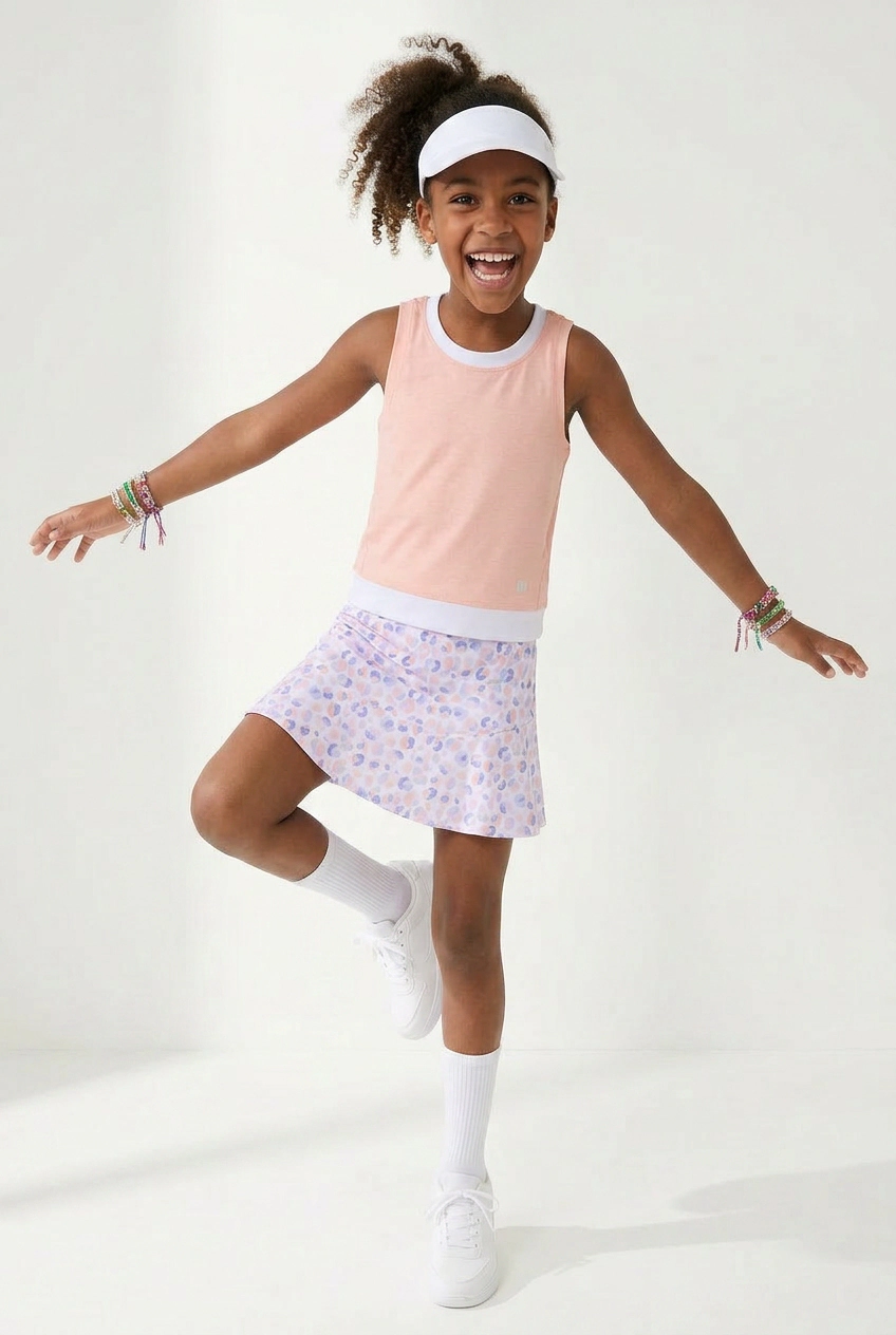 Rockets of Awesome Leopard Active 2-in-1 Skirt for Girls