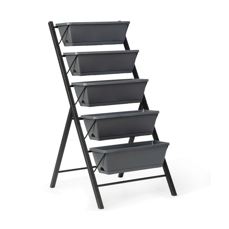 Hivvago 5-Tier Raised Planter for Flowers and Vegetables