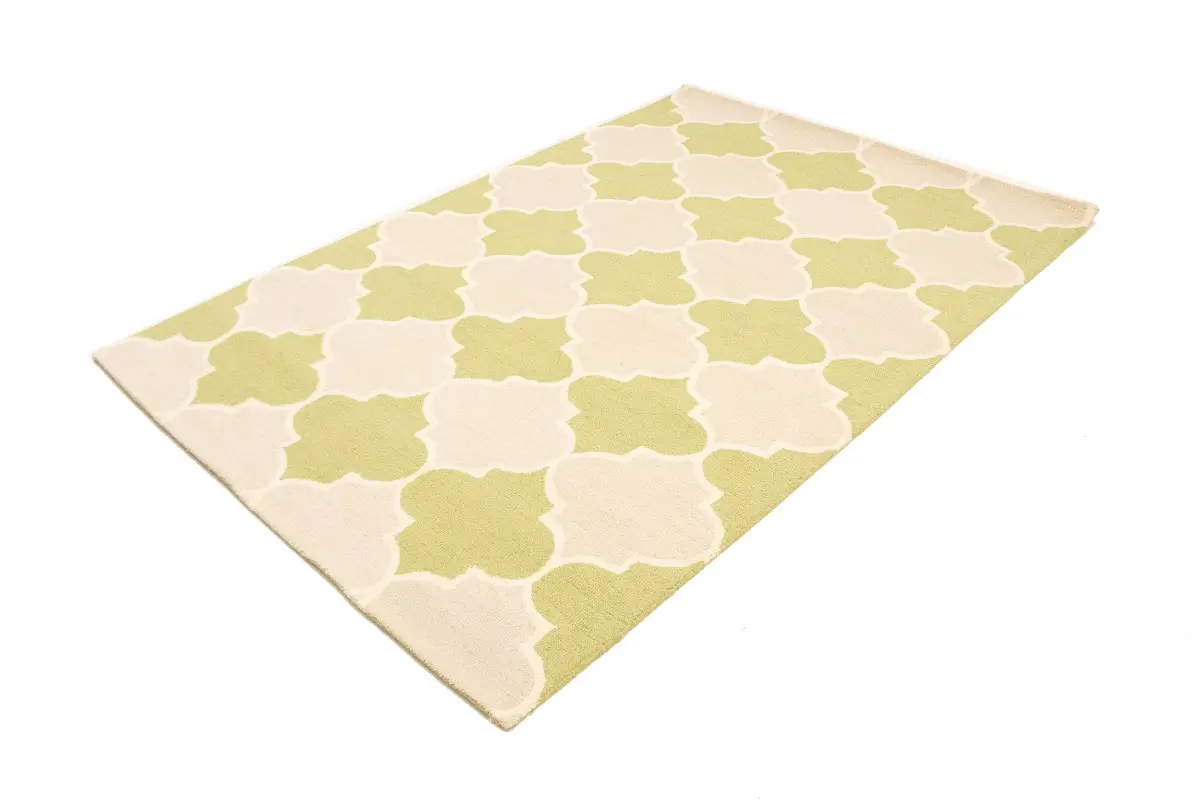 Magic Rugs Lime Green Trellis 5X8 Hand-Tufted Modern Rug