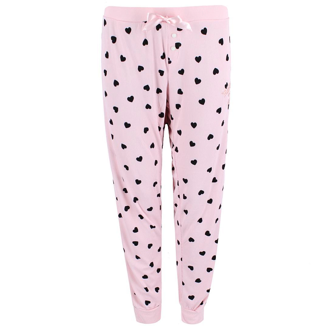 Grumpy & Gorgeous Women's Plus Size Naughty or Nice Heart Jogger Pajama Set