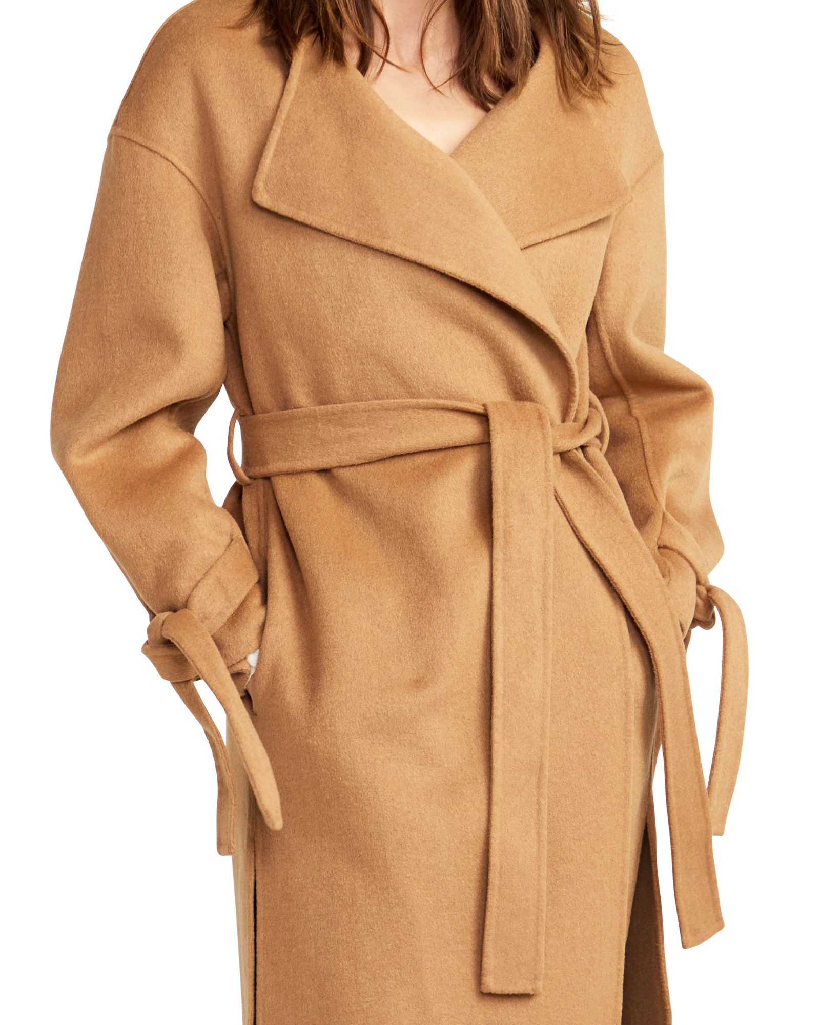 Belle & Bloom Womens Head Over Heels Collarless Robe Coat