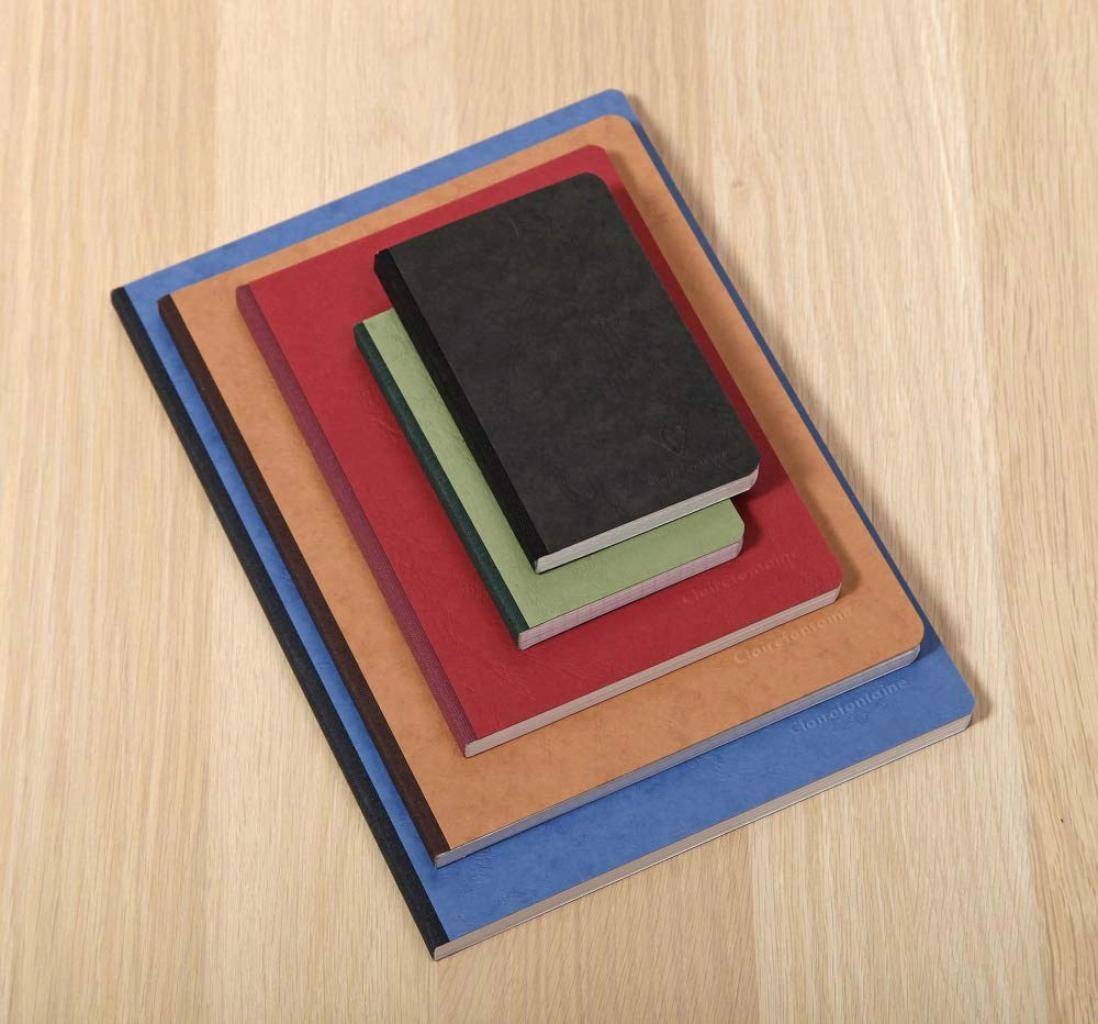 Clairefontaine Clothbound Notebook - 96 Ruled Sheets - 6 x 8¼ - Green