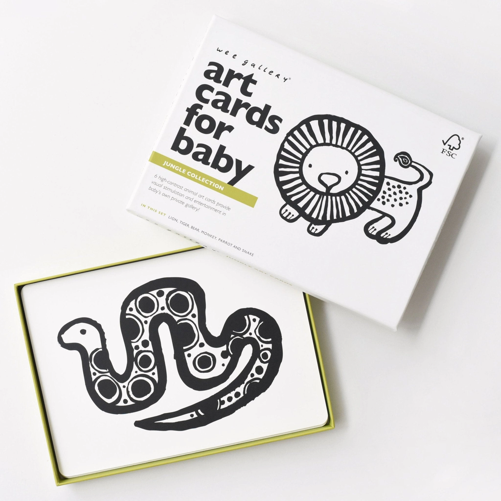 Wee Gallery Art Cards for Baby - Jungle Collection