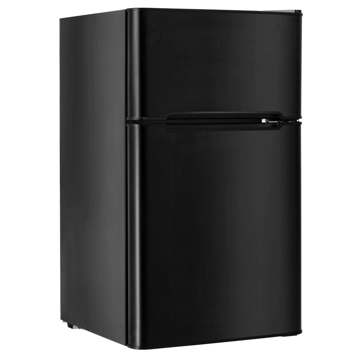 SlickBlue Compact Mini Refrigerator with Freezer, Glass Shelves and Crisper