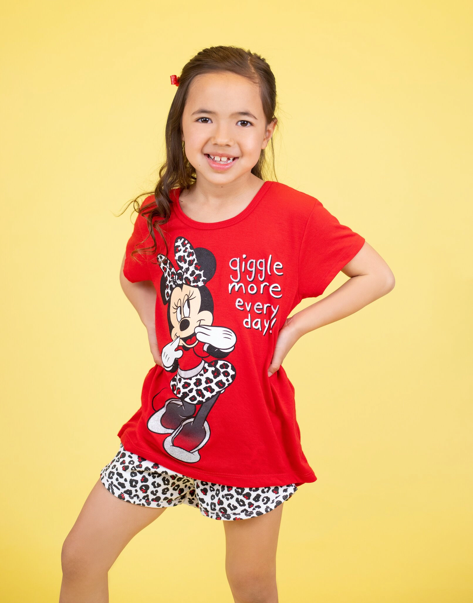 Disney Minnie Mouse Girls' Top and Shorts Set
