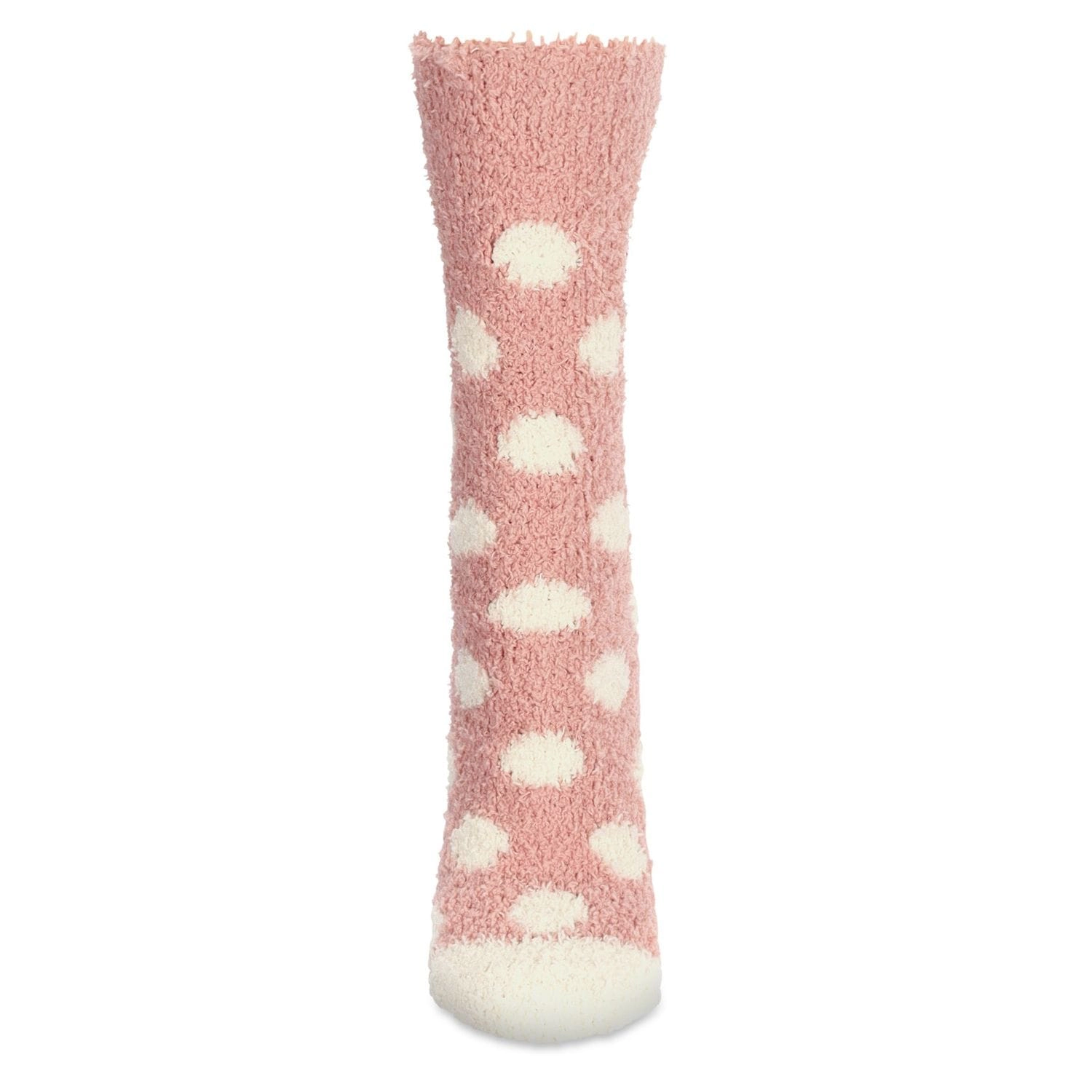 MeMoi Polka Dot Gnome Embroidery Cozy Crew Socks