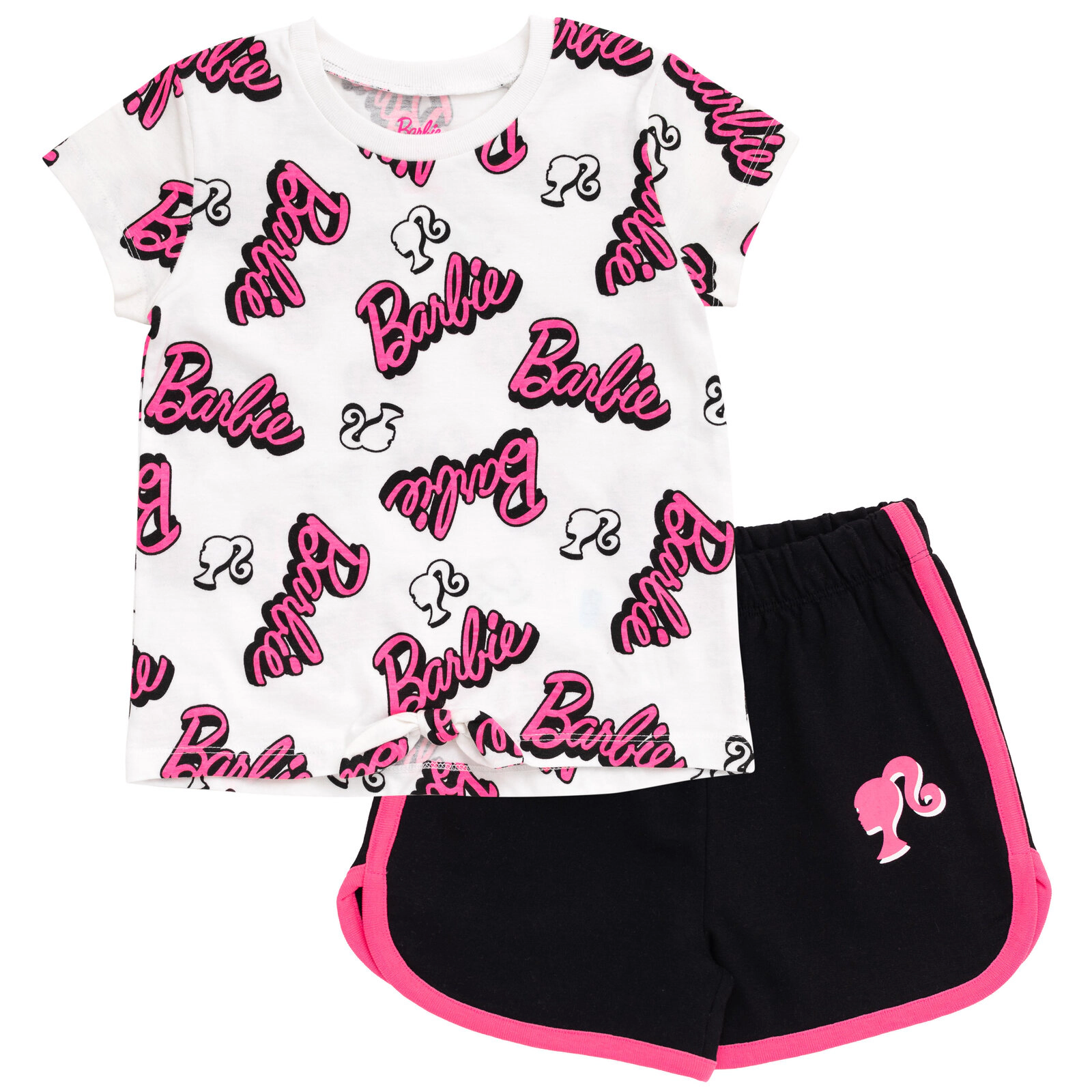 Barbie Girls' 2-Piece Tee and Shorts Set