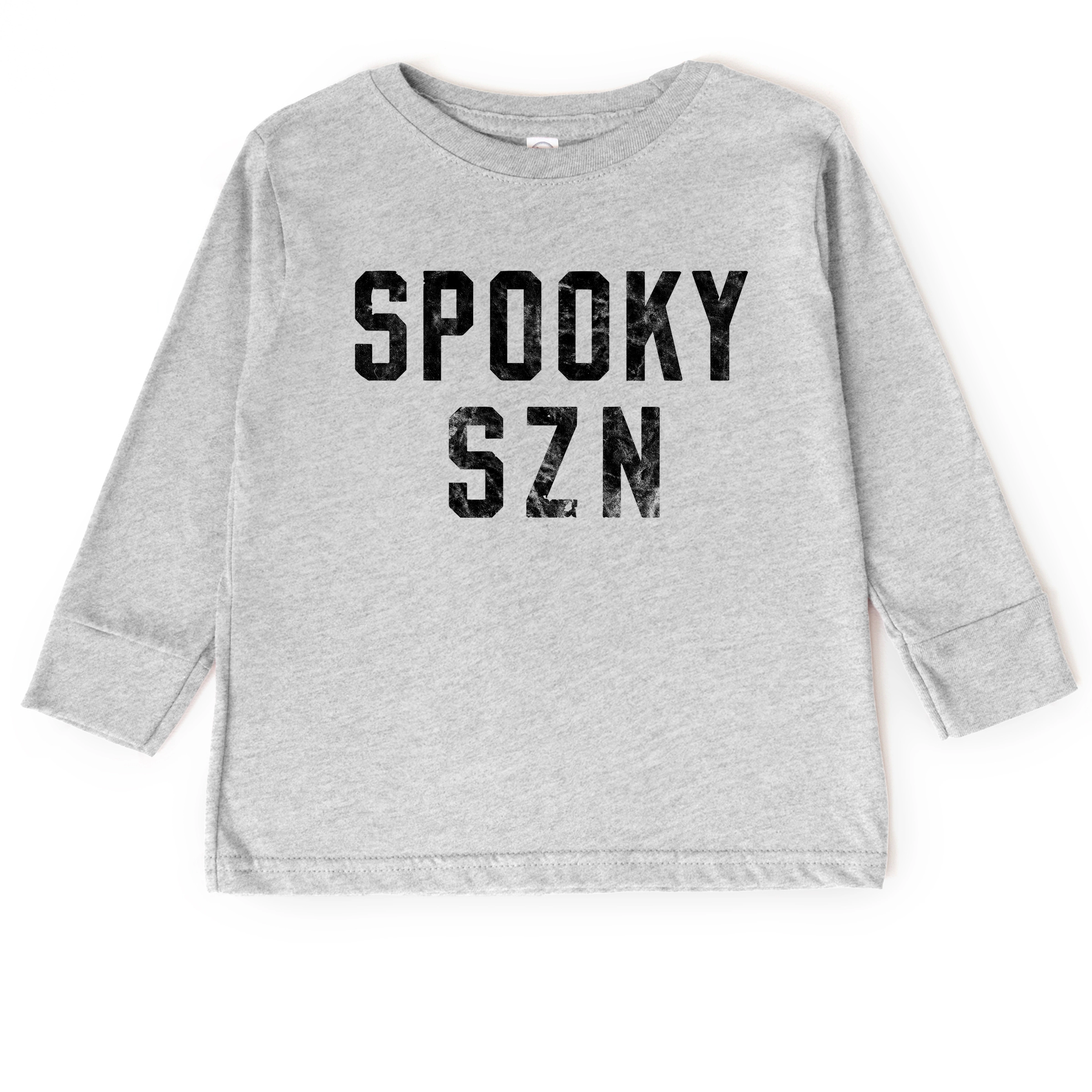 The Juniper Shop - Toddler Long Sleeve Graphic Tee Spooky SZN Varsity