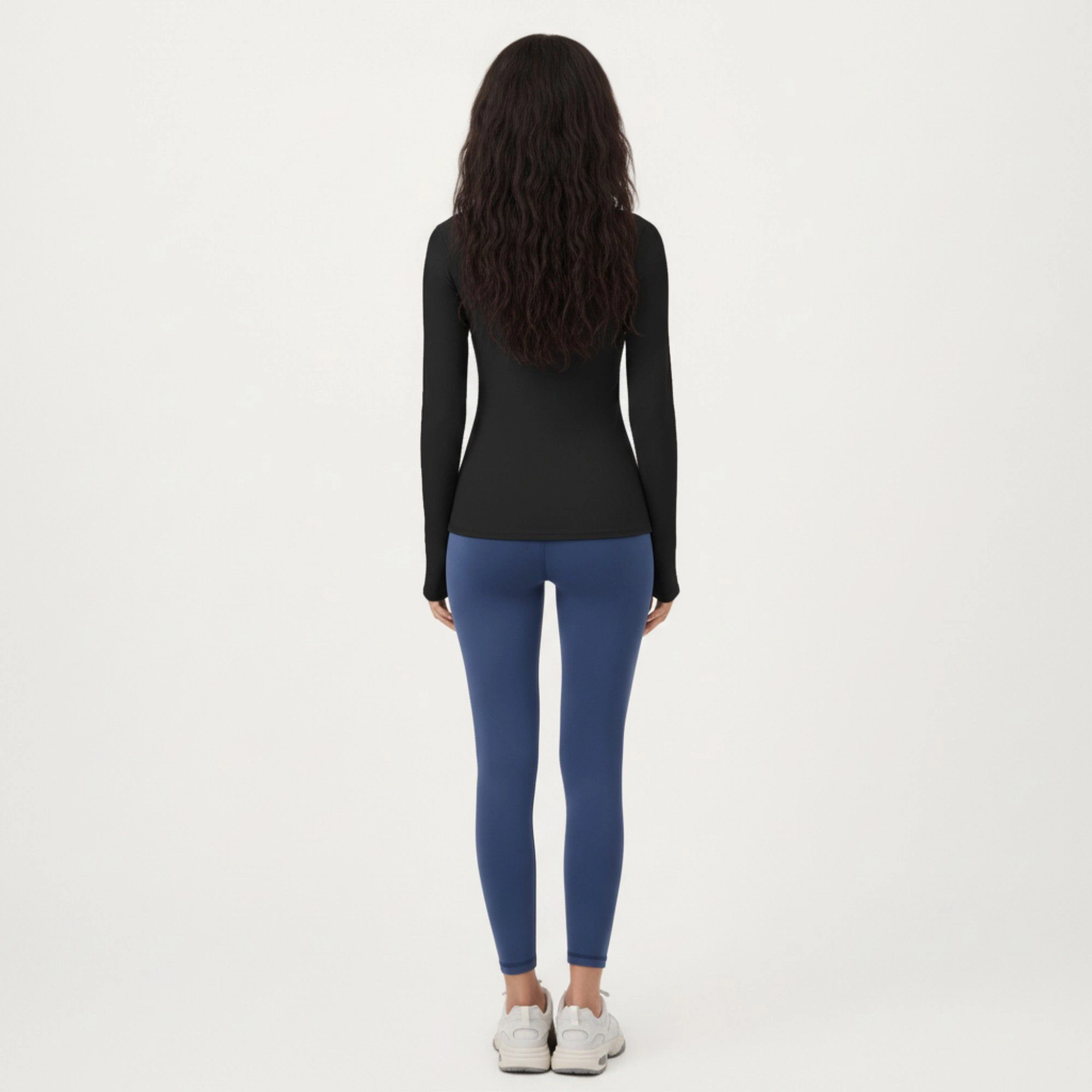 Anna-Kaci Women's Long Sleeve Fitted Stretch Knit Performance Top