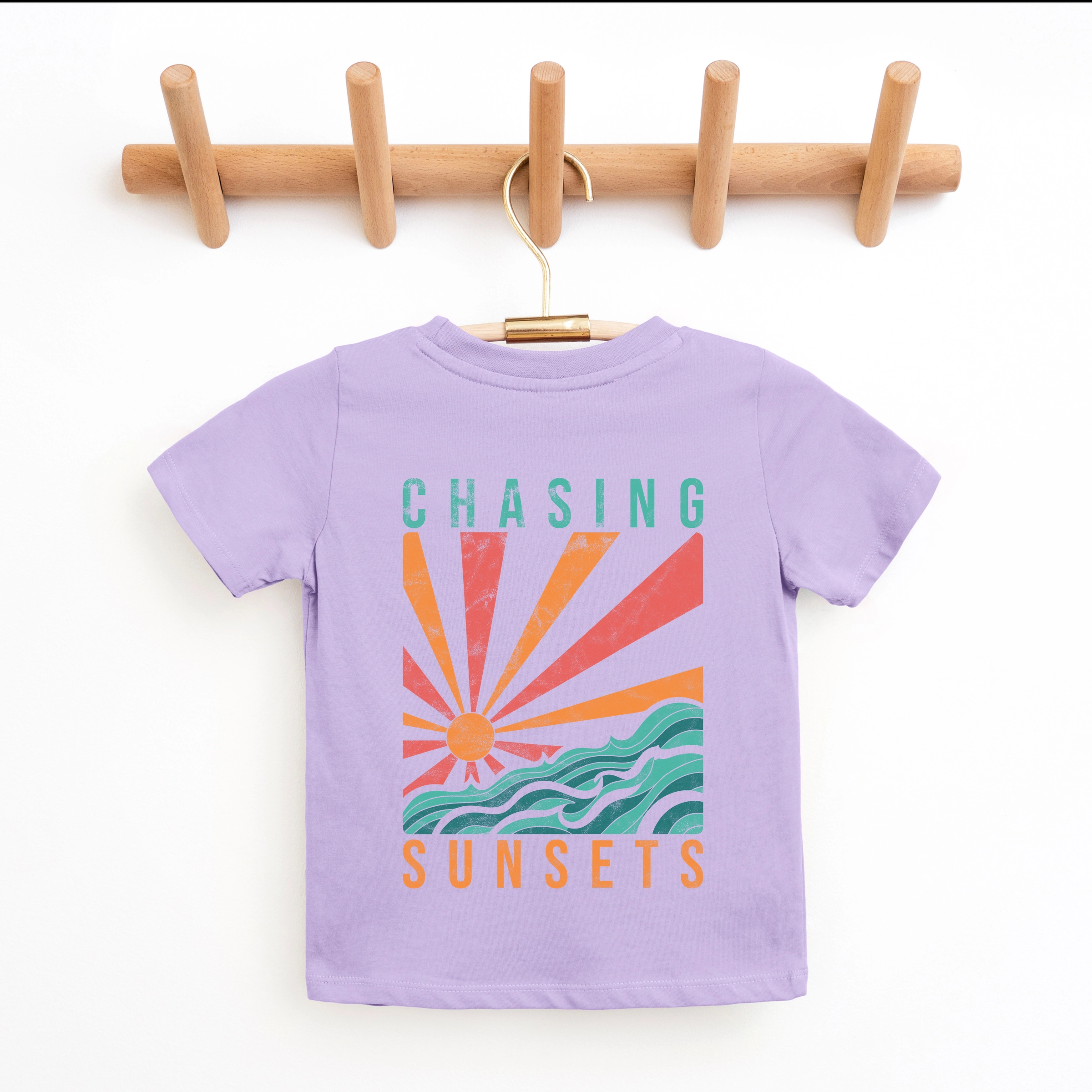 The Juniper Shop - Chasing Sunsets Waves Youth Short Sleeve Graphic T-Shirt