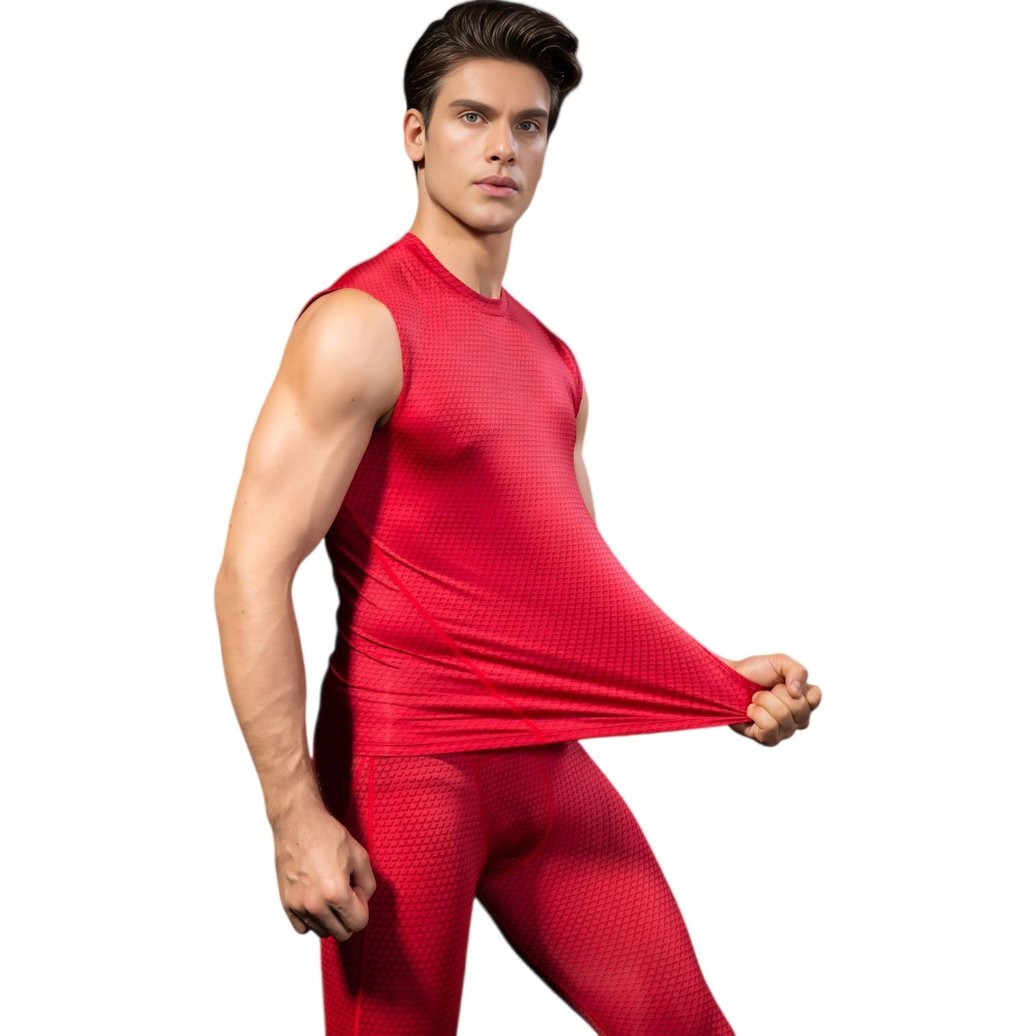 Anna-Kaci Men's Sleeveless Compression Workout Top
