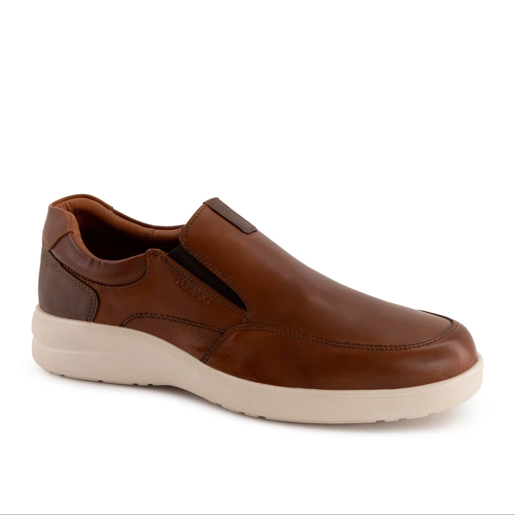 Ferrato Mens Leather Slip-On Flats