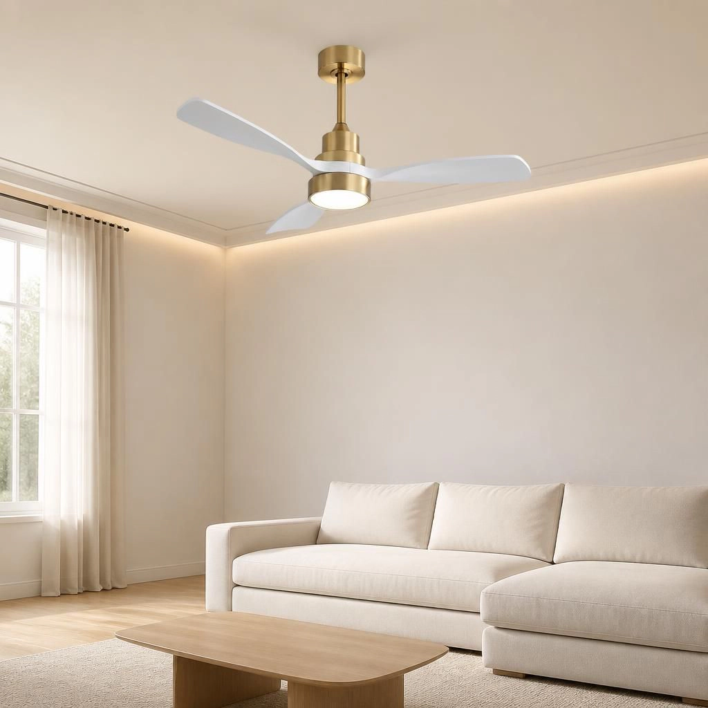ELEMENT ACE 48 Inch Quiet Metal Wood Ceiling Fan