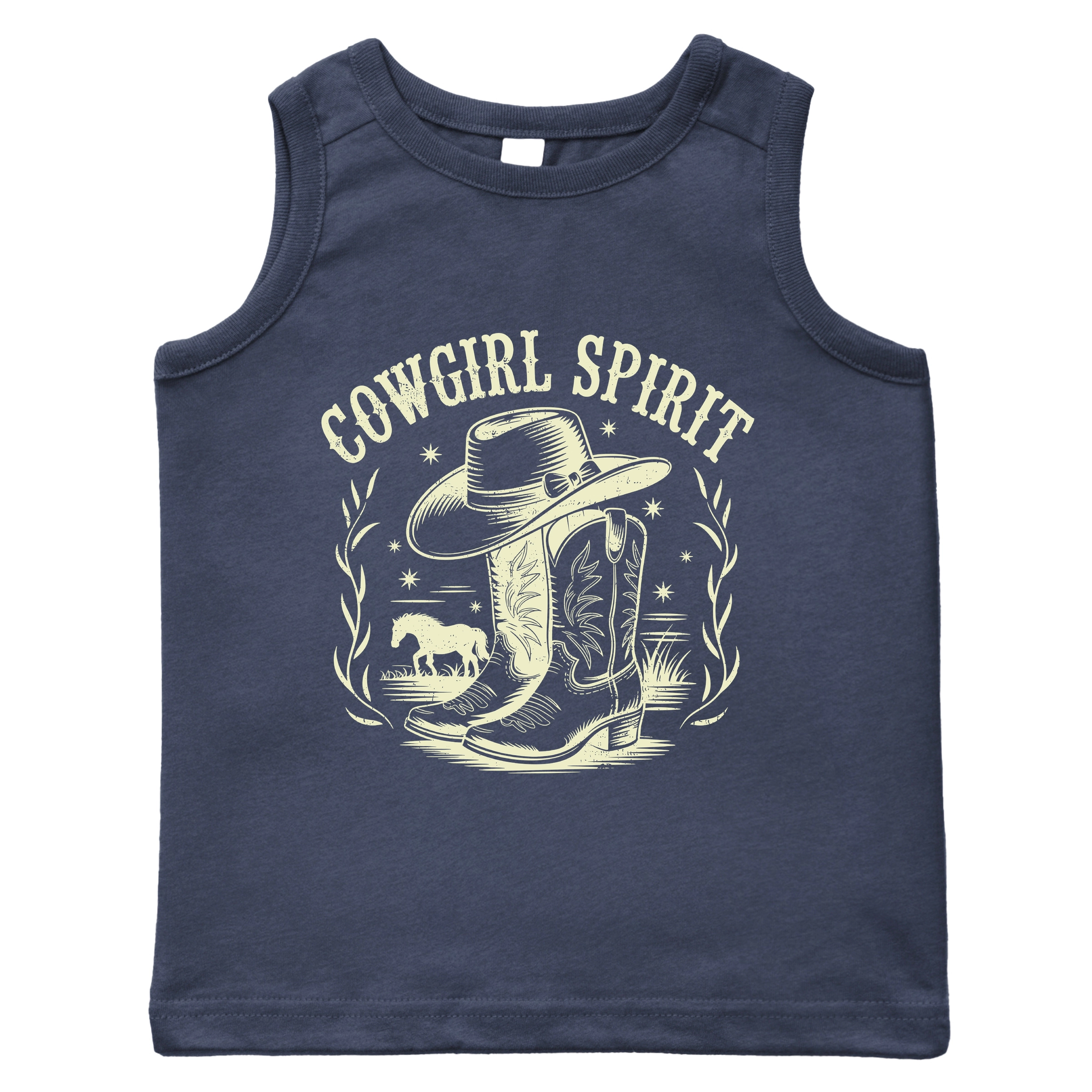 The Juniper Shop - Cowgirl Spirit Boots Toddler Graphic Tank