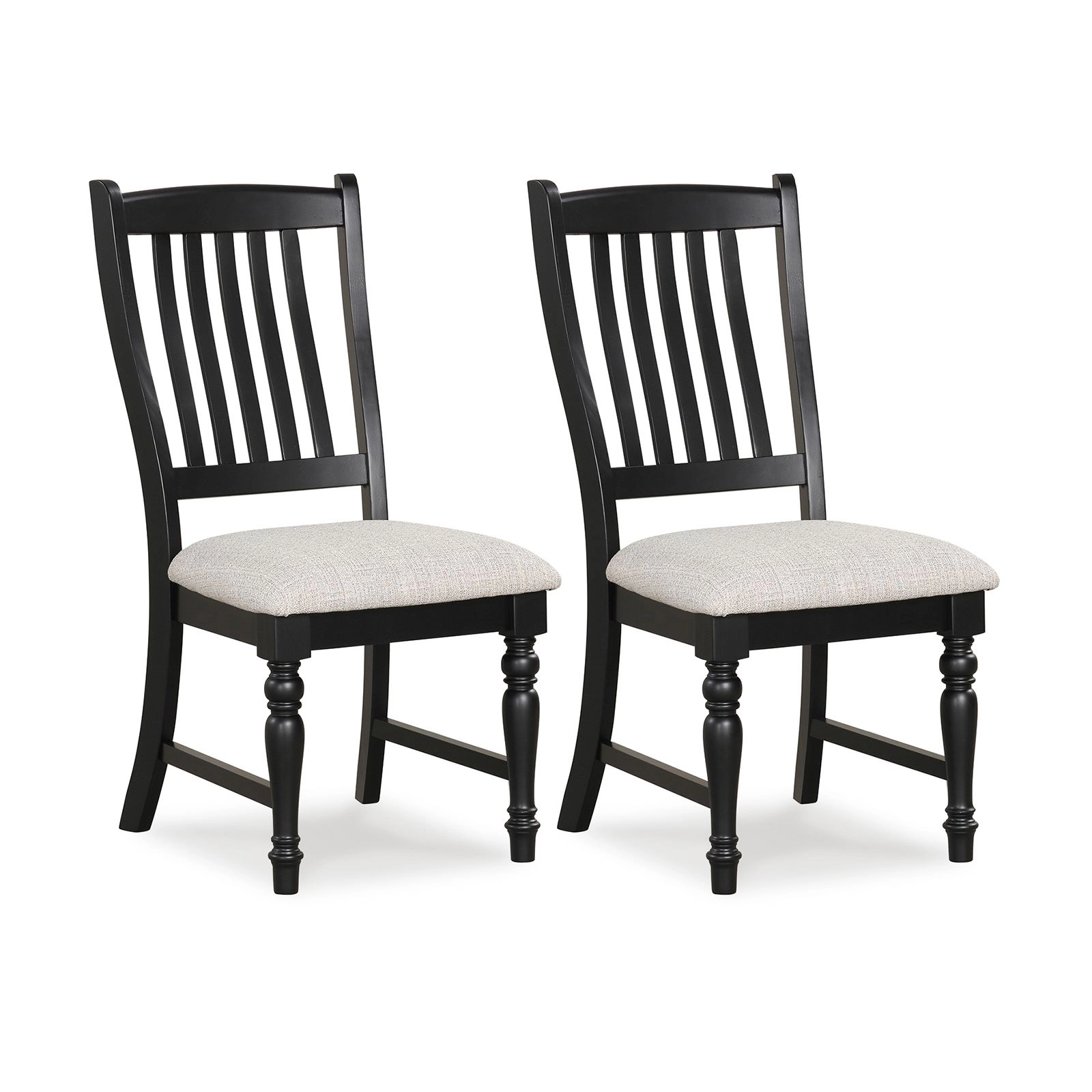 SlickBlue Unisex Set of 2 Dining Chairs with Solid Wood Legs