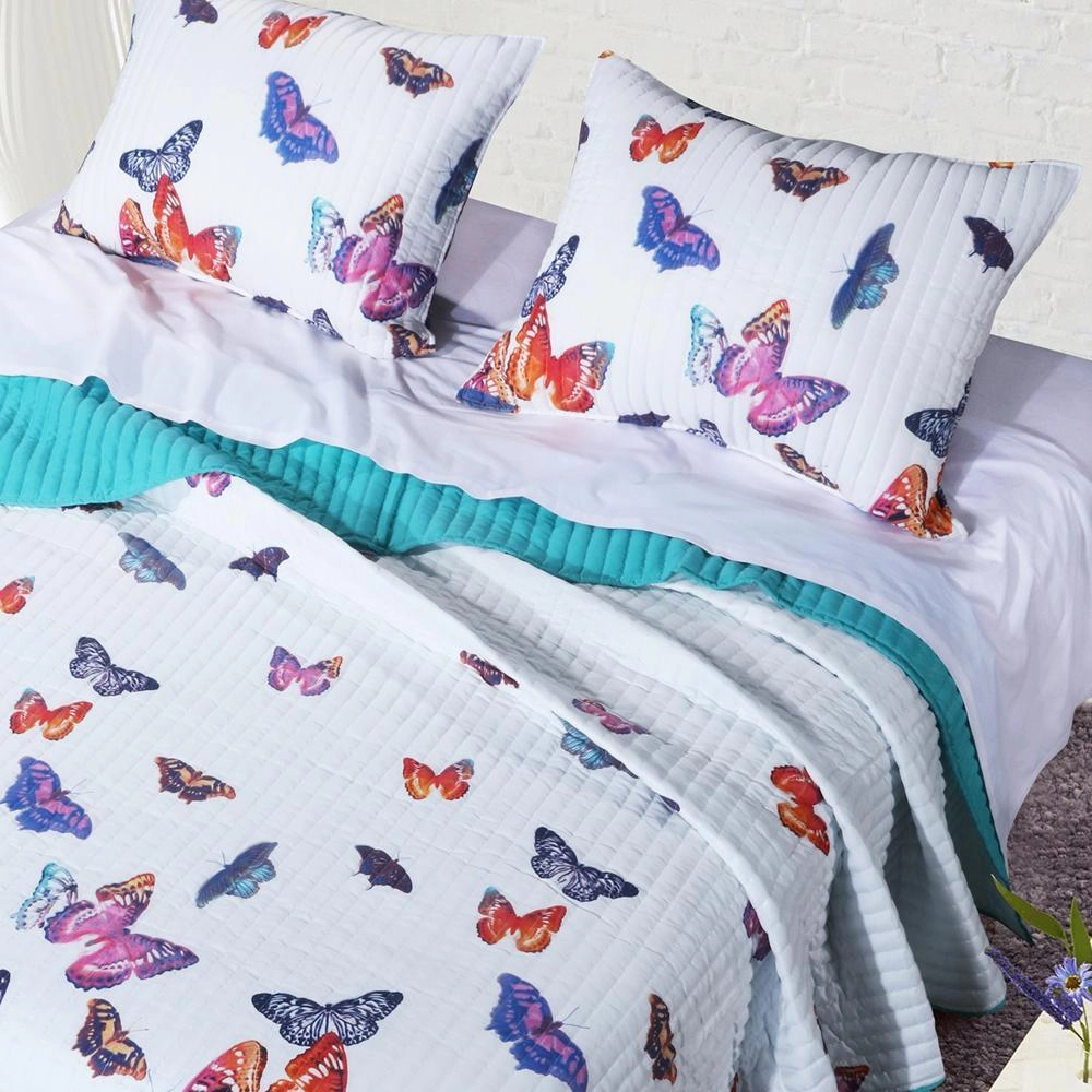 Barefoot Bungalow Mariposa Pillow Sham King 20x36 Multicolor