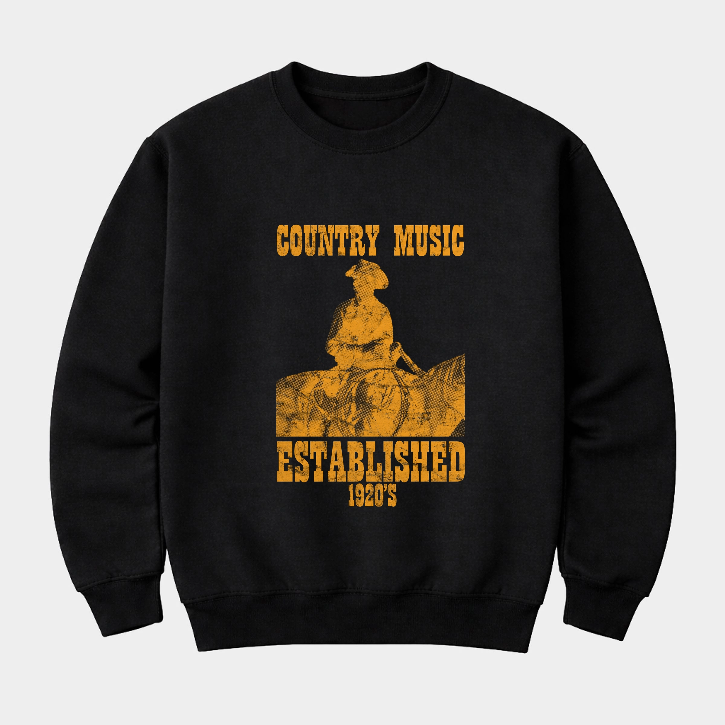 Simply Sage Market - Men's Graphic Sweatshirt Country Music EST 1920s