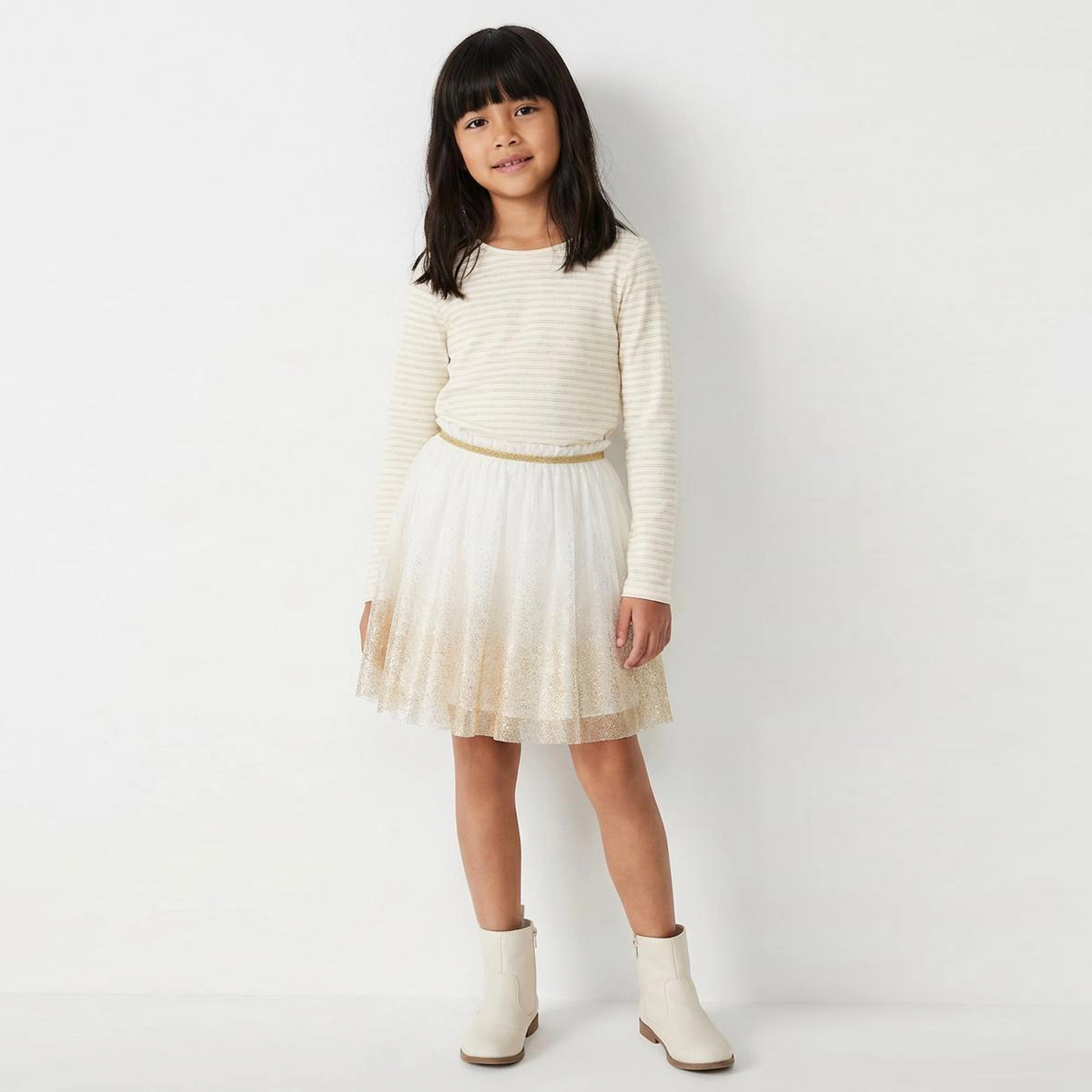 Rockets of Awesome Golden Ombre Tulle Skirt for Girls