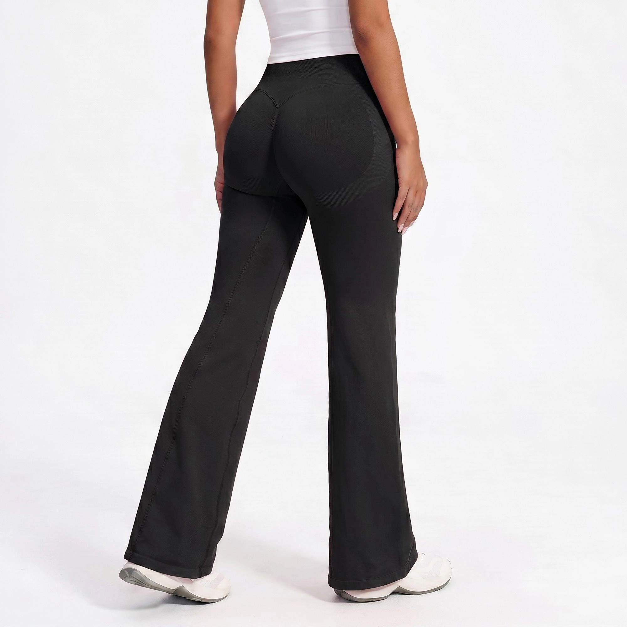 Anna-Kaci Women's High-Waisted Flare Yoga Pants Bootcut Workout Leggings