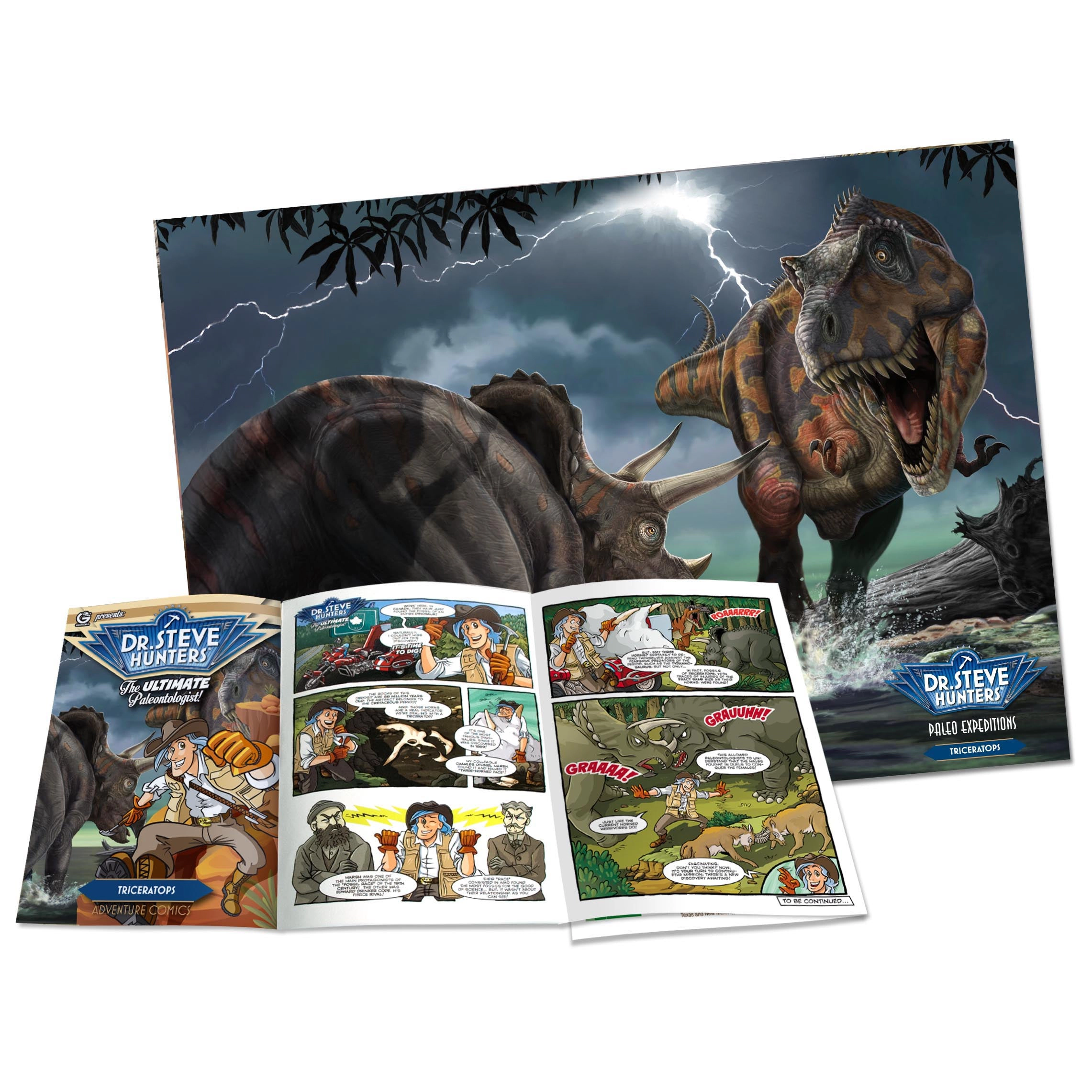 Geoworld - Paleo Expeditions - Triceratops Kids Toy Set