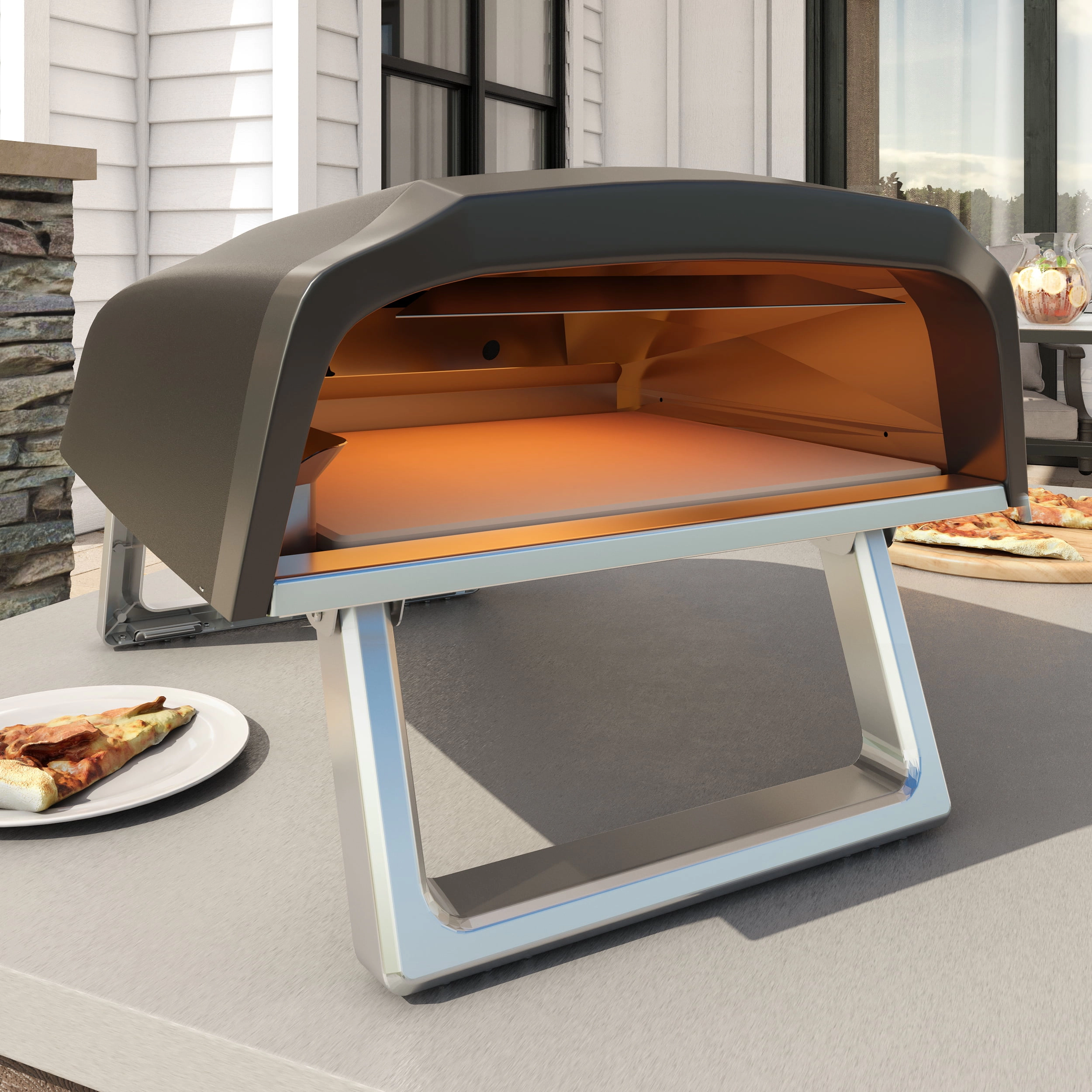 Commercial Chef 12 Inch Outdoor Pizza Oven With Accessory Bundle