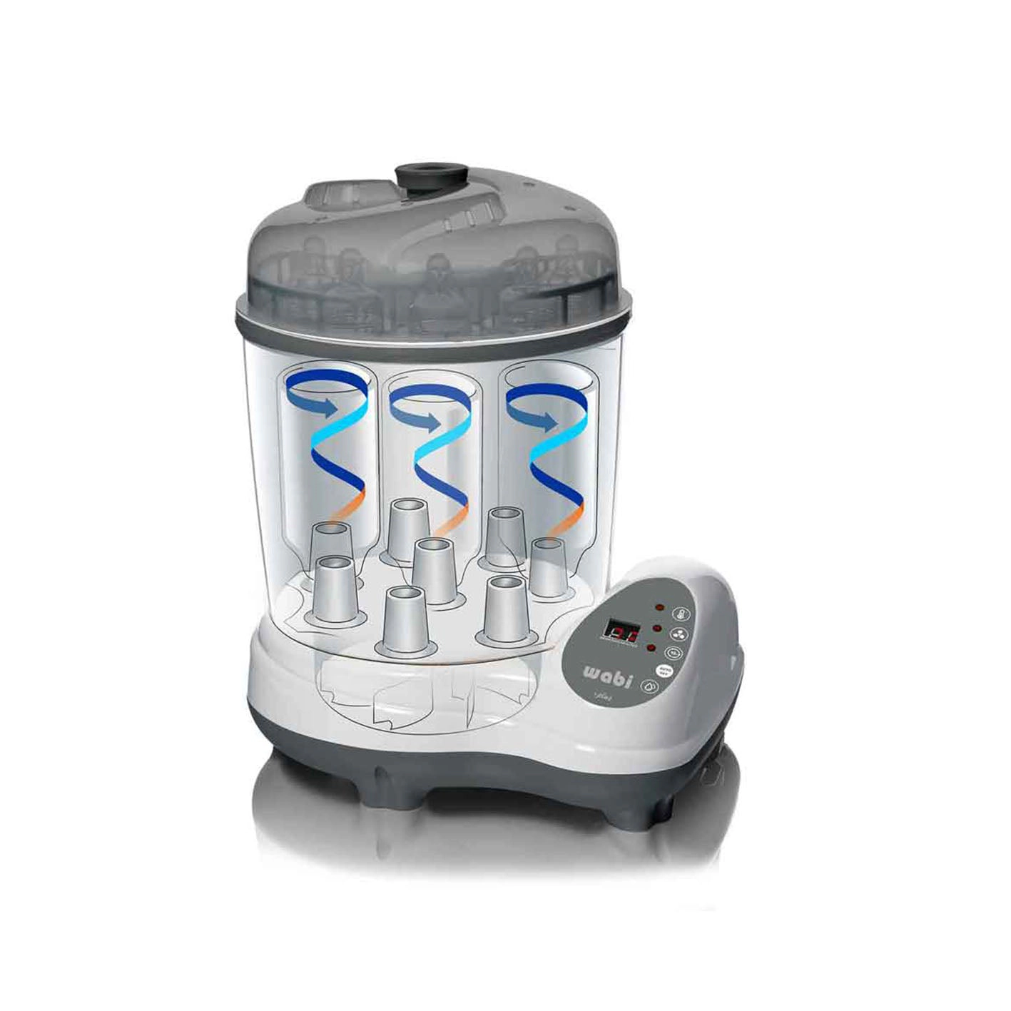 WABI BABY® 3-in-1 Steam Sterilizer, Dryer & Storage - Holds 8 Bottles