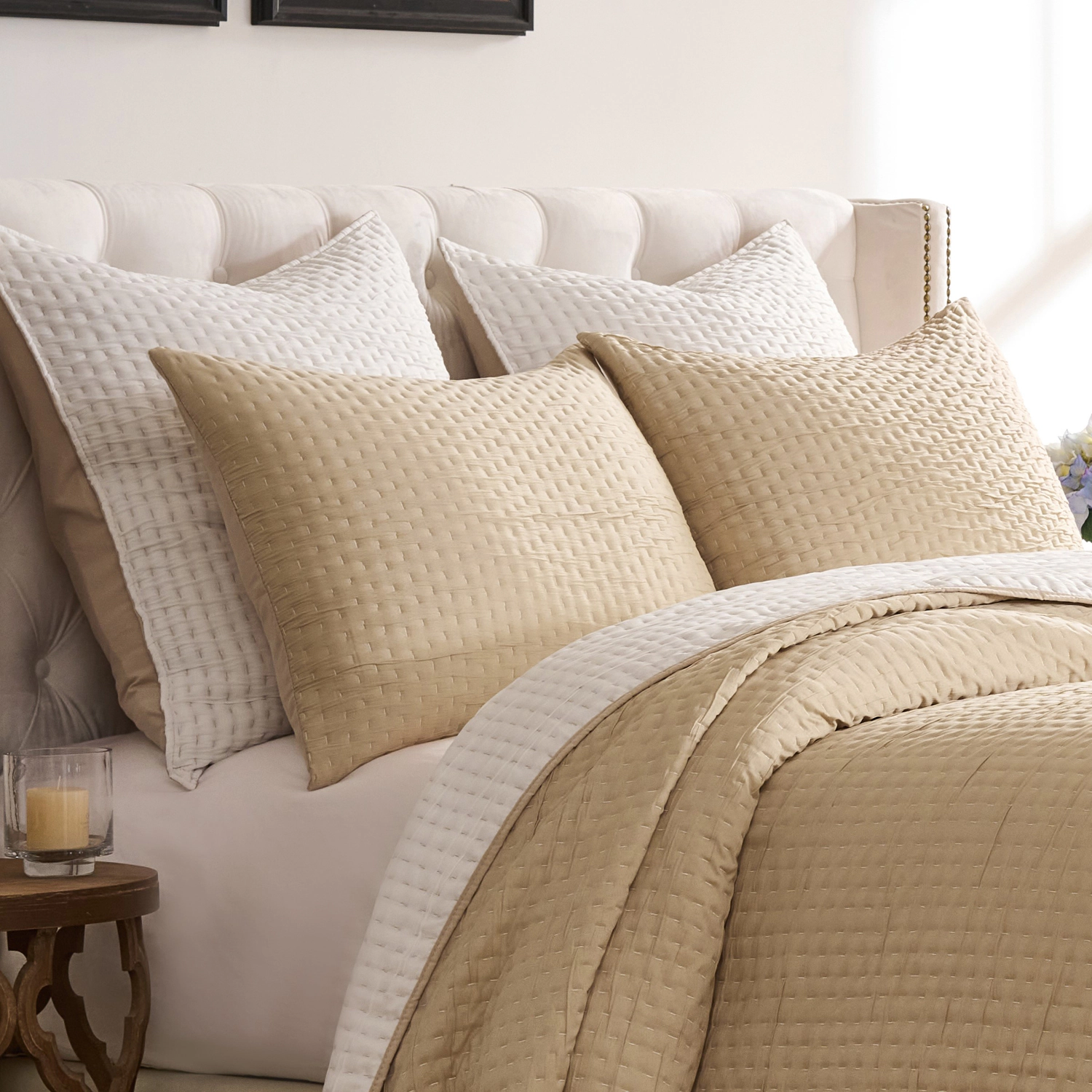 Greenland Home Fashions Homestead 100% Woven Polyester Jacquard Hand Quilted Sham