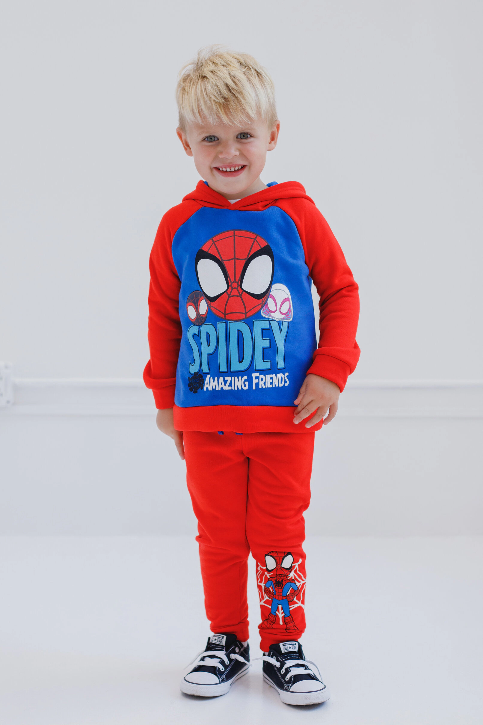 Marvel Spidey and His Amazing Friends Boys' 2-Piece Fleece Hoodie Pants Set