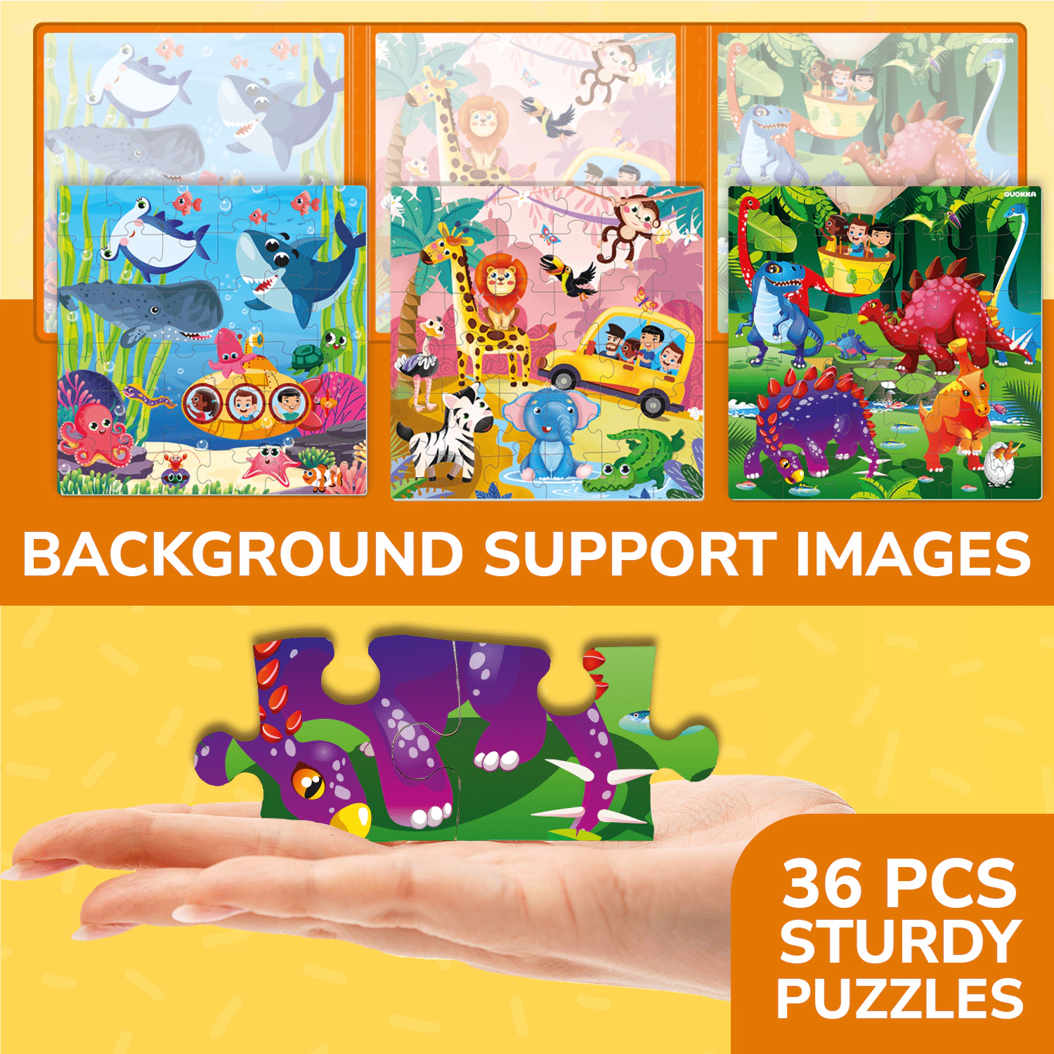 QUOKKA Magnetic Travel Puzzle Set, Animal, Space, Princess & Math Puzzles, Sudoku Games for Kids Ages 2-12