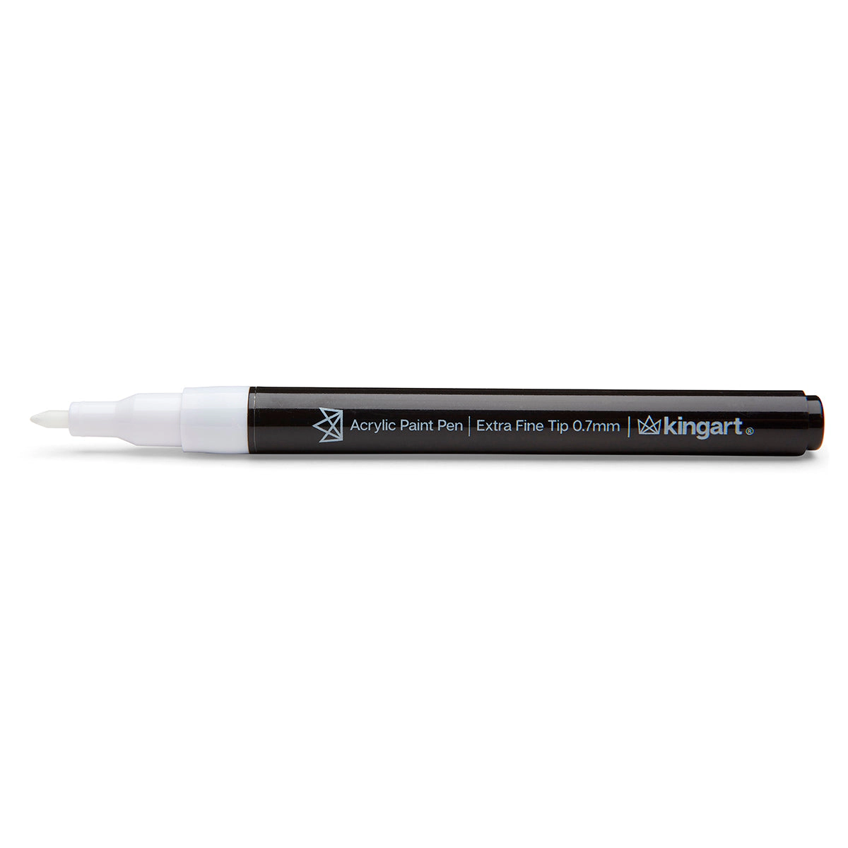 KINGART PRO Acrylic Paint Pens Extra Fine Tip Black & White 6 pc