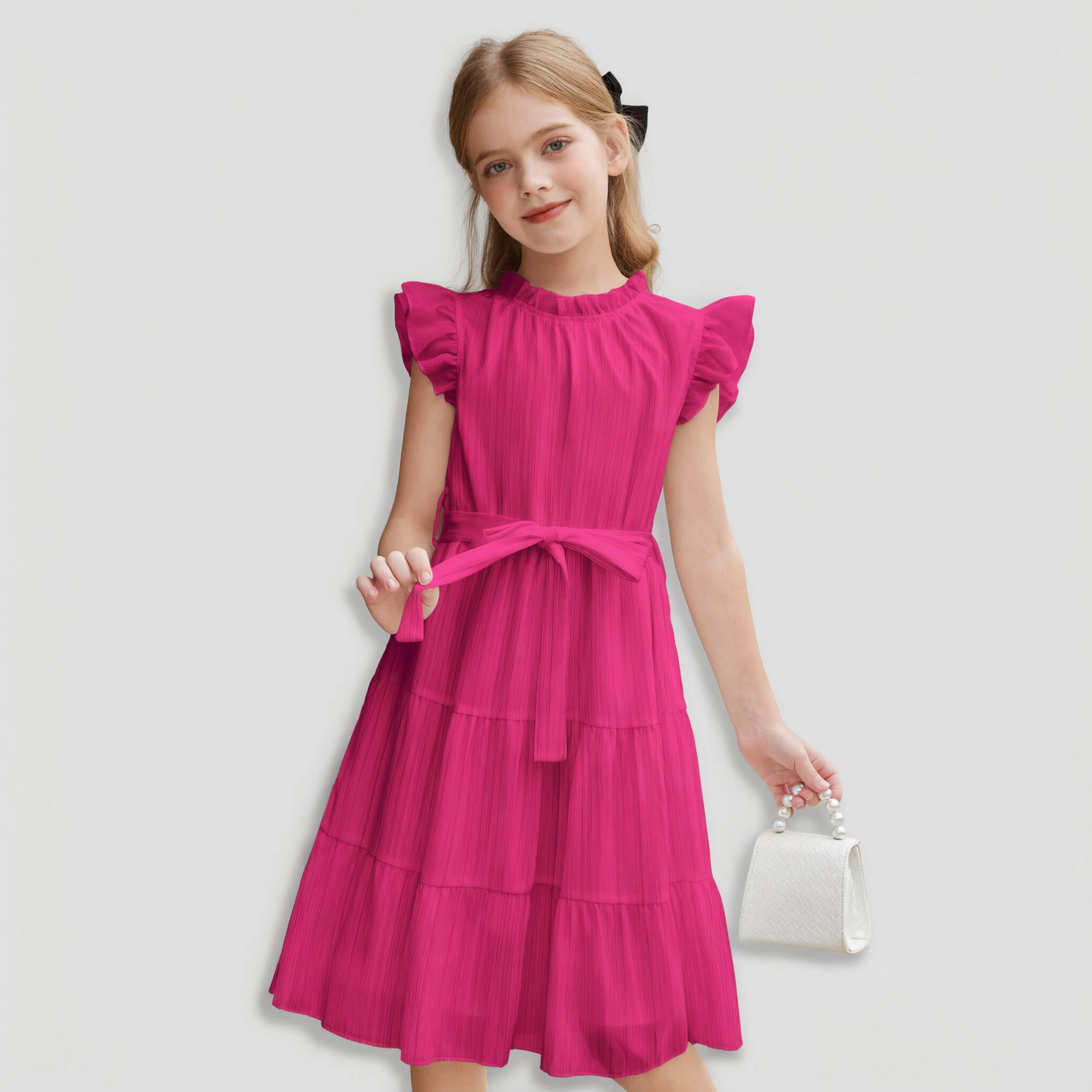 Arshiner Girls Special Occasion Dresses Summer Formal Funeral Elegant Dress