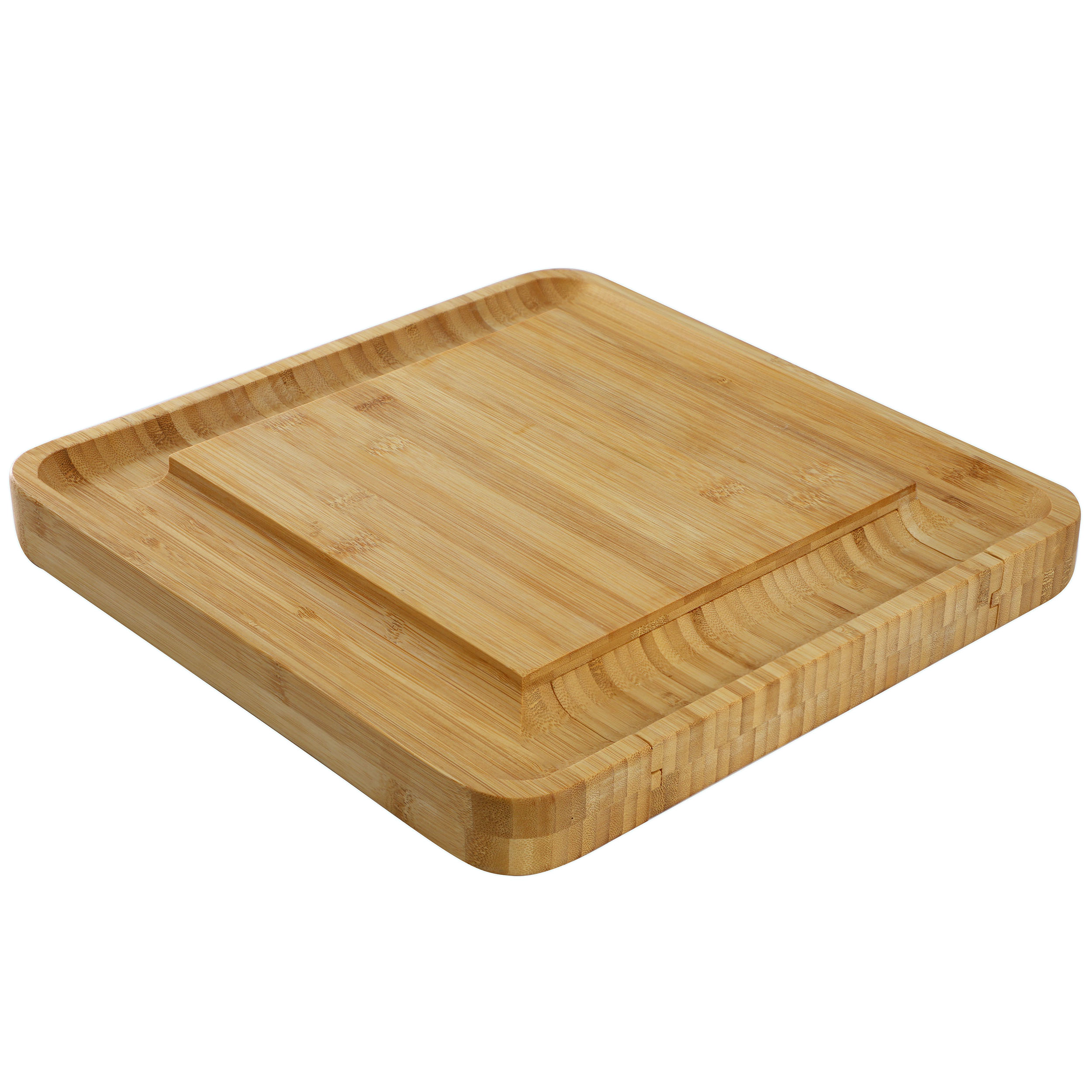 MegaChef Bamboo Charcuterie Cheese Board Slide Out Drawer Cheese Utensils, Bottle Opener, 3 Piece Mini Chalkboard Set