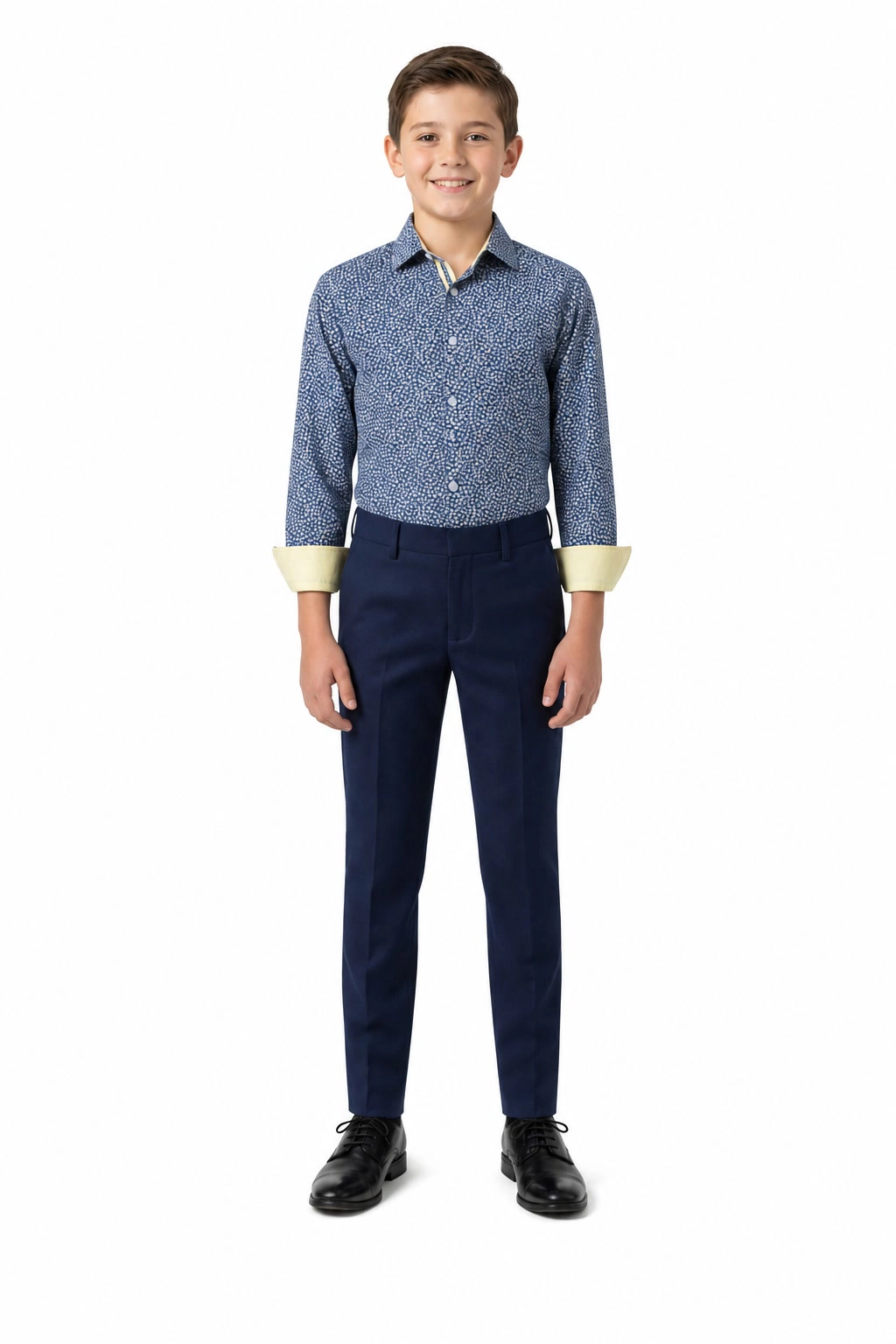 Elie Balleh Boys Slim Fit Floral Shirt