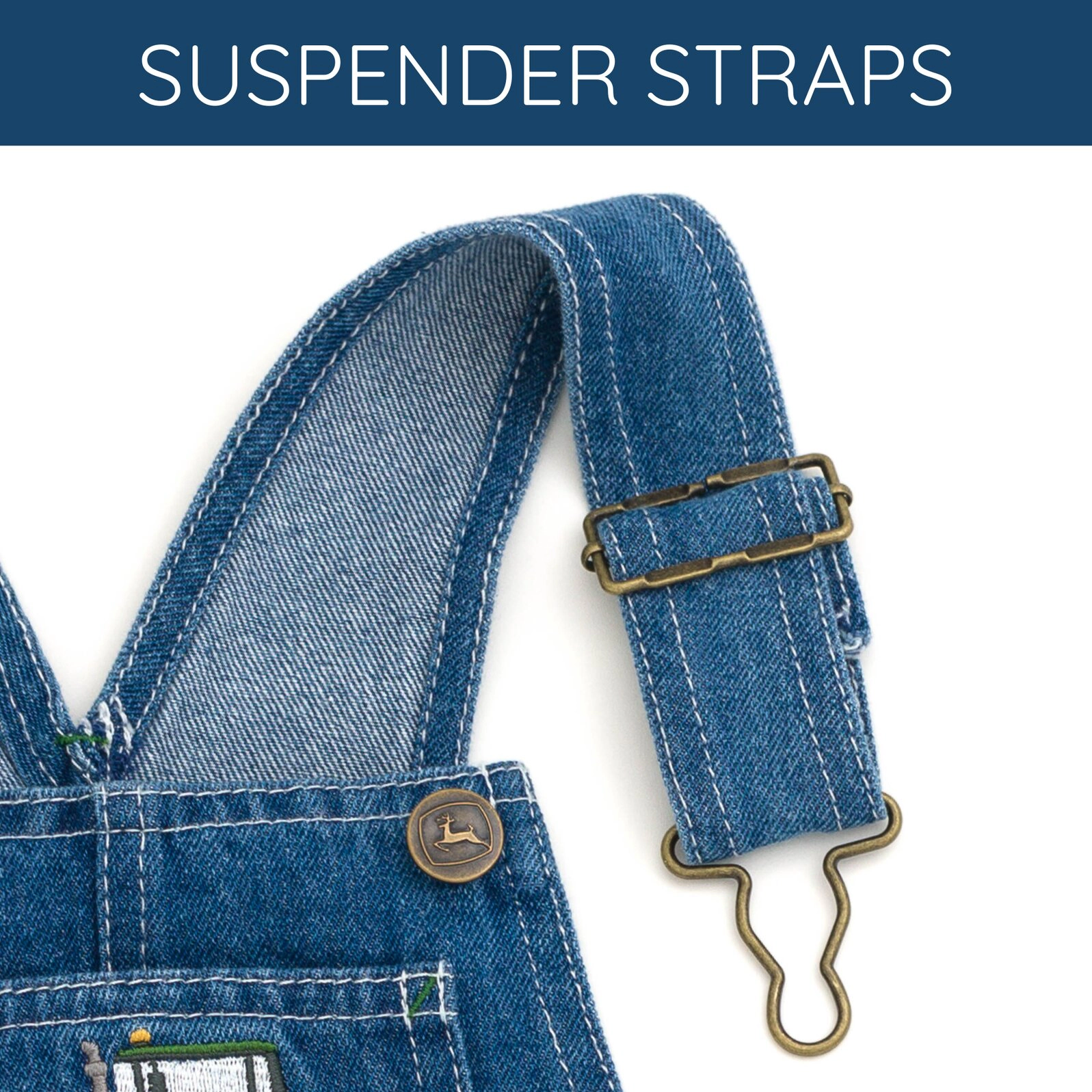 John Deere Boys' Denim Shortall