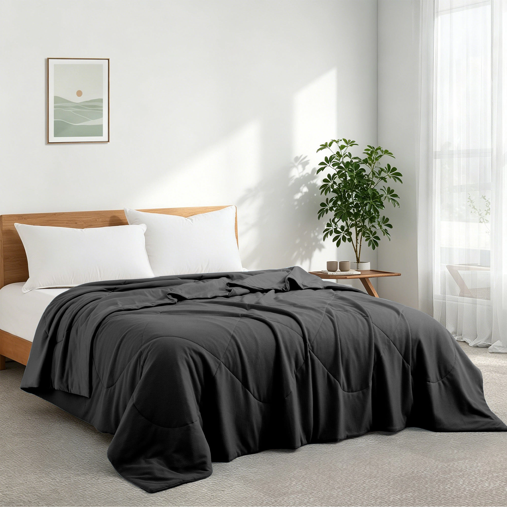 Unikome Ultra-cool Reversible Cooling Blanket for Hot Sleepers Oversize Silky Touch