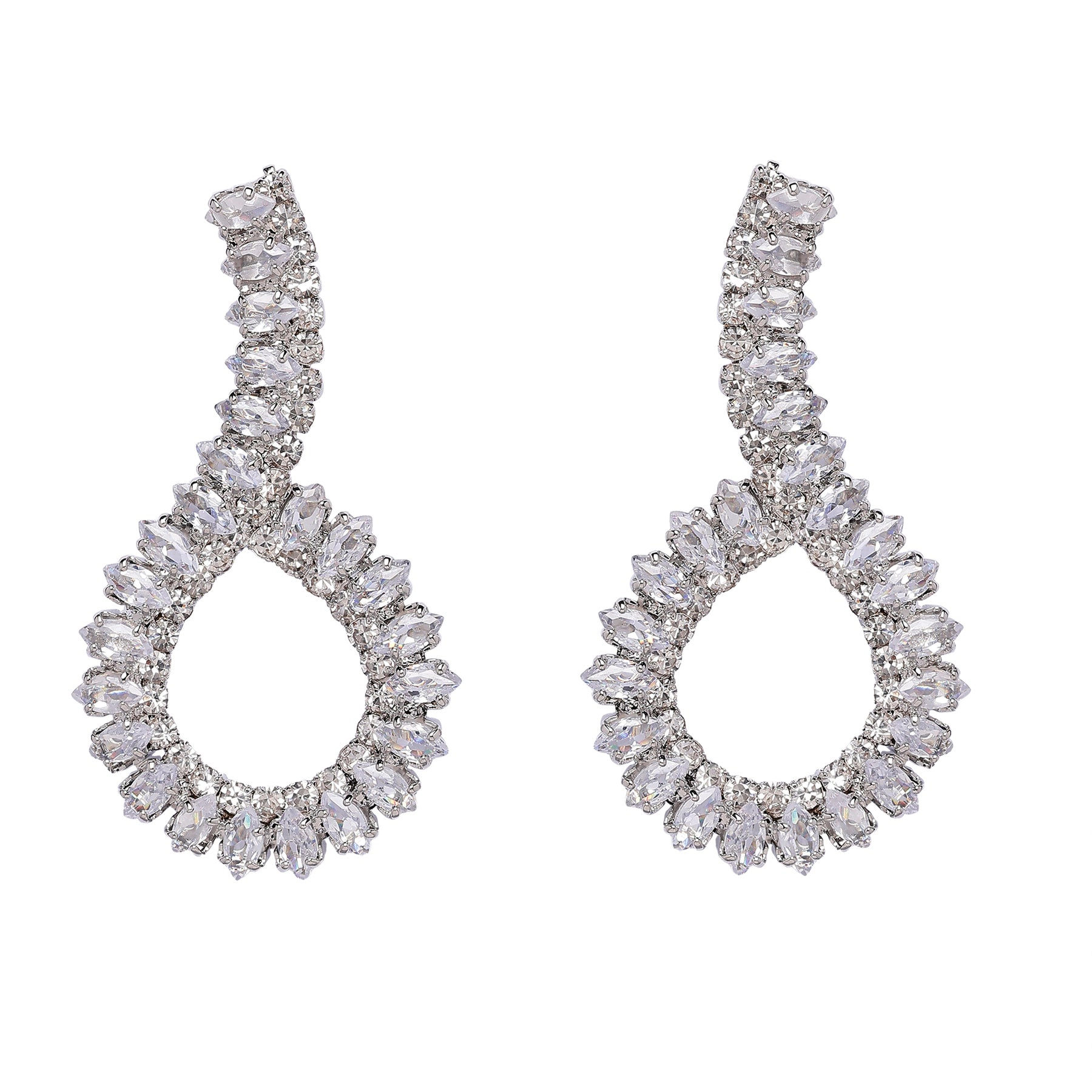 AGP PARIS Womens Diamond Dust Drop Earrings