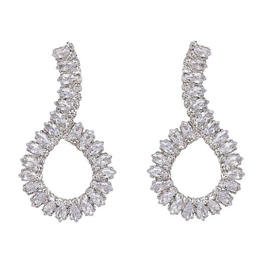 AGP PARIS Womens Diamond Dust Drop Earrings
