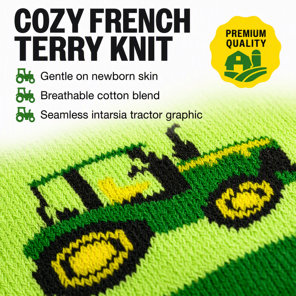 John Deere Baby Boys' Knit Booties