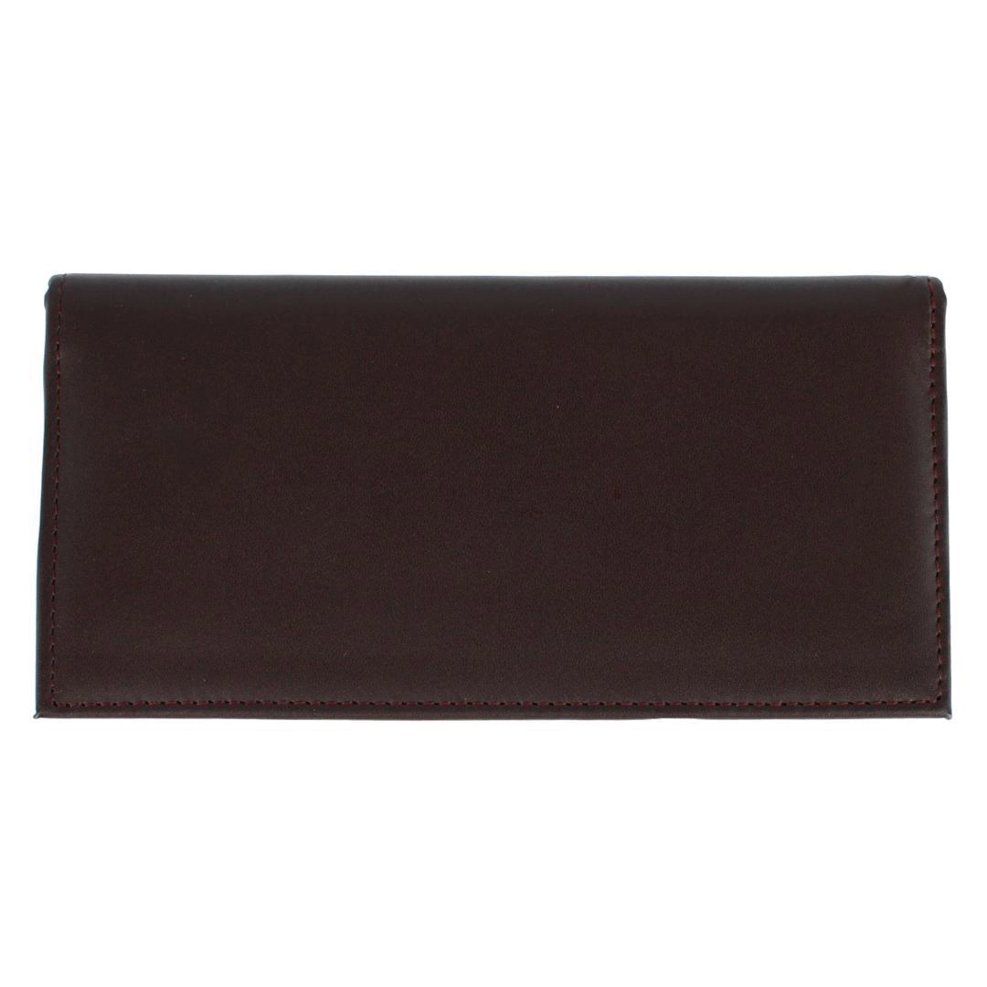 CTM RFID Leather Checkbook Cover with American Flag Detail