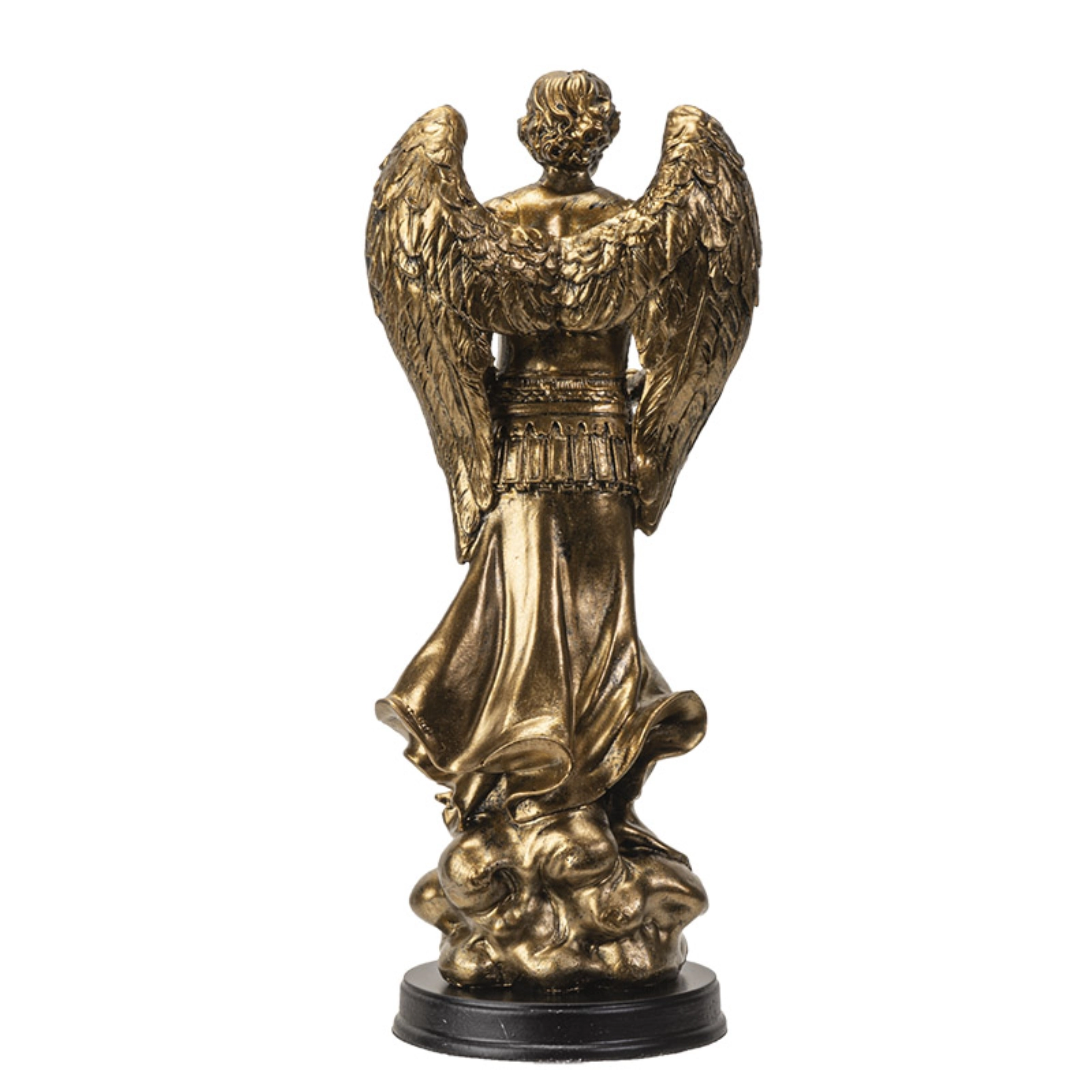 Pacific Giftware St. Gabriel Archangel Messenger from God Figurine 8 Inch Tall Wooden Base with Brass Name Plate