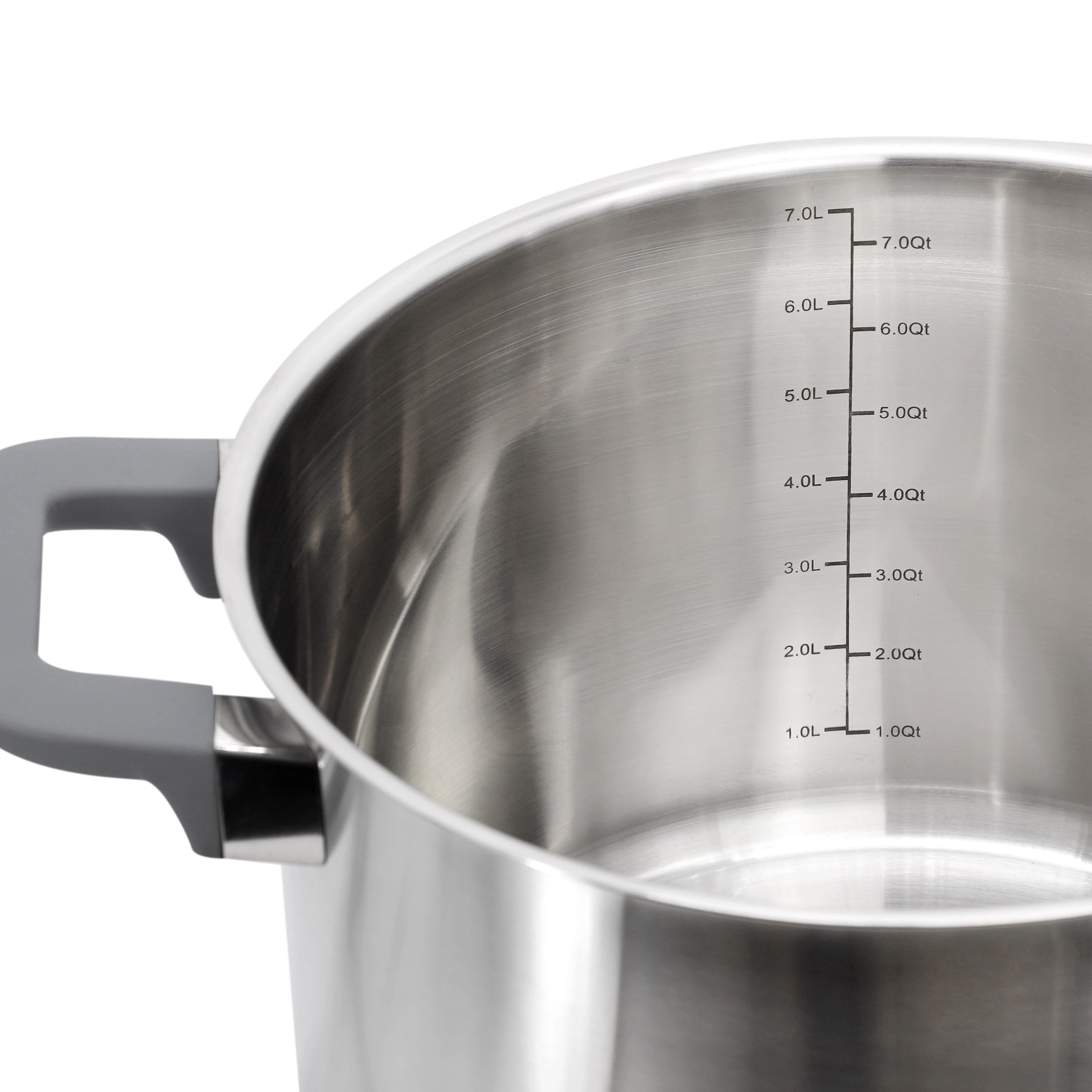 Oster Beauford 6.5 Quart Brushed Stainless Steel Stock Pot with Lid