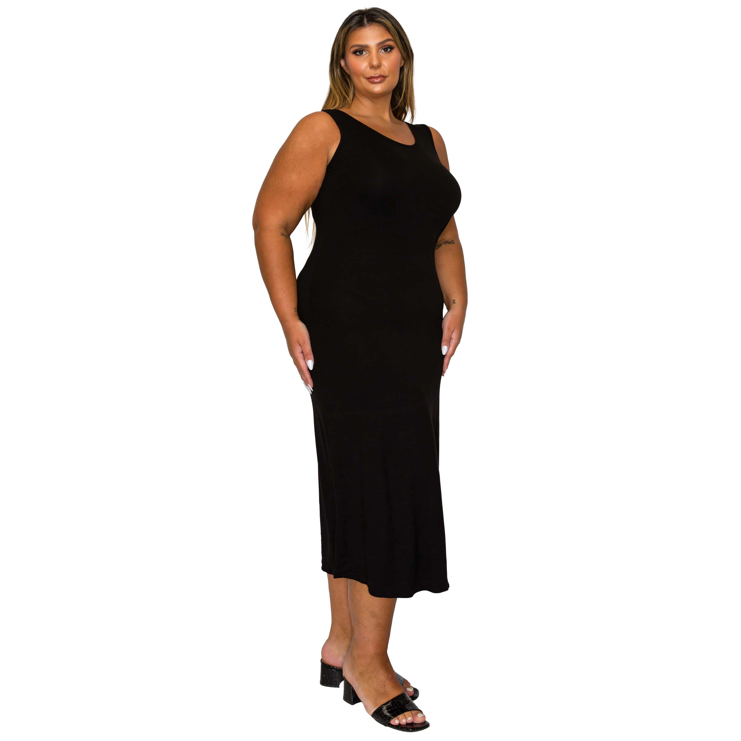 L I V D Women's Plus Mellie Tank Dress