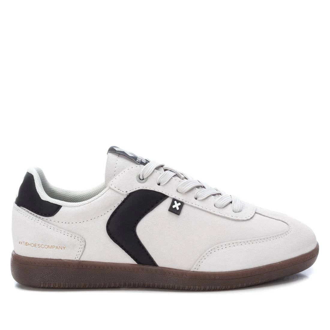 XTI Women's Sneakers Suede Lace-Up Casual Shoes