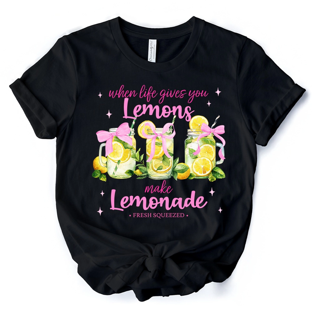OrnamentallyYou Womens When Life Gives You Lemons Make Lemonade T-Shirt