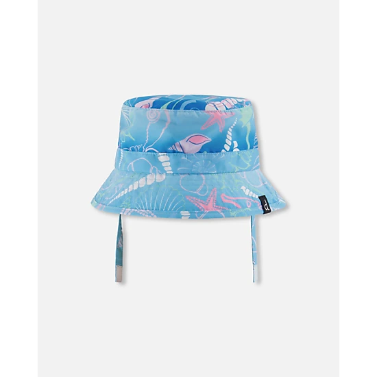 Deux par Deux Girls Beach Hat Shell Print