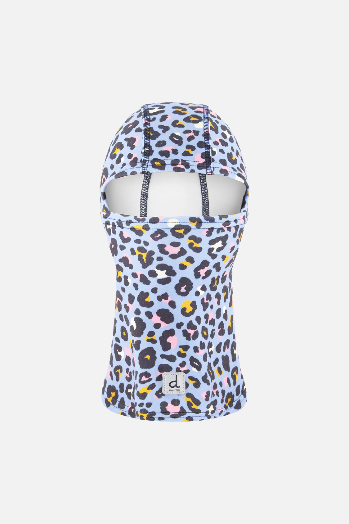 Deux par Girls Brushed Jersey Leopard Print Balaclava with Reflective Patch