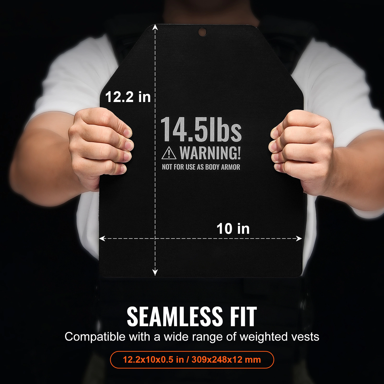 HONGGE Weight Vest plates Pairs Premium Steel Weighted Contoured Ergonomic Fit – WODs Additional for