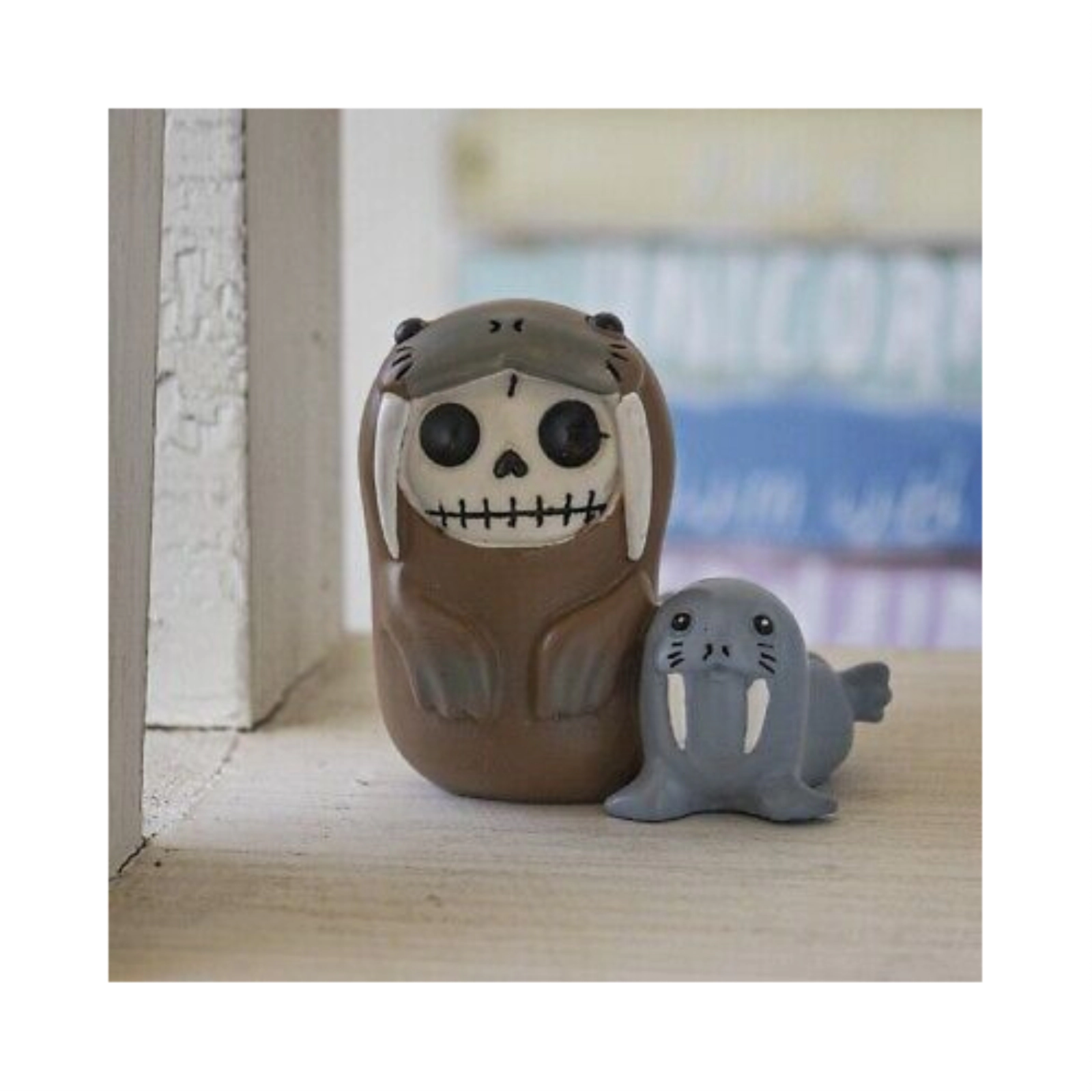 Pacific Giftware Furrybones Utchi Walrus Skeleton in Costume Figurine 2.5 Inch