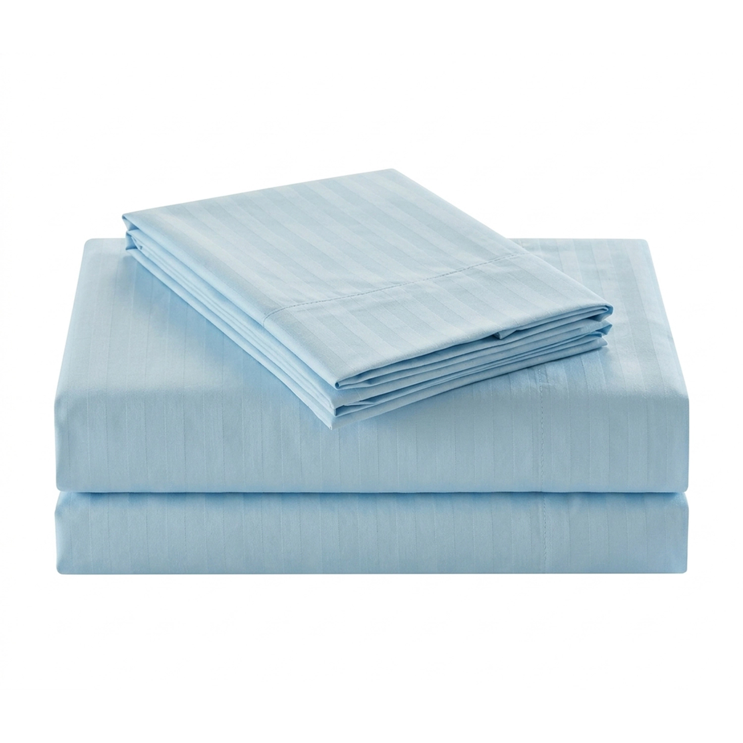 Plazatex 1800 Embossed  Stripe Premium All Season Bed Sheet Set Queen Plum