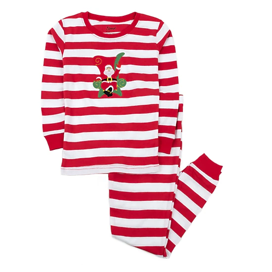 Leveret Baby/Toddler/Kids 2-pc  Cotton Snug Fit Holiday Striped Pajamas